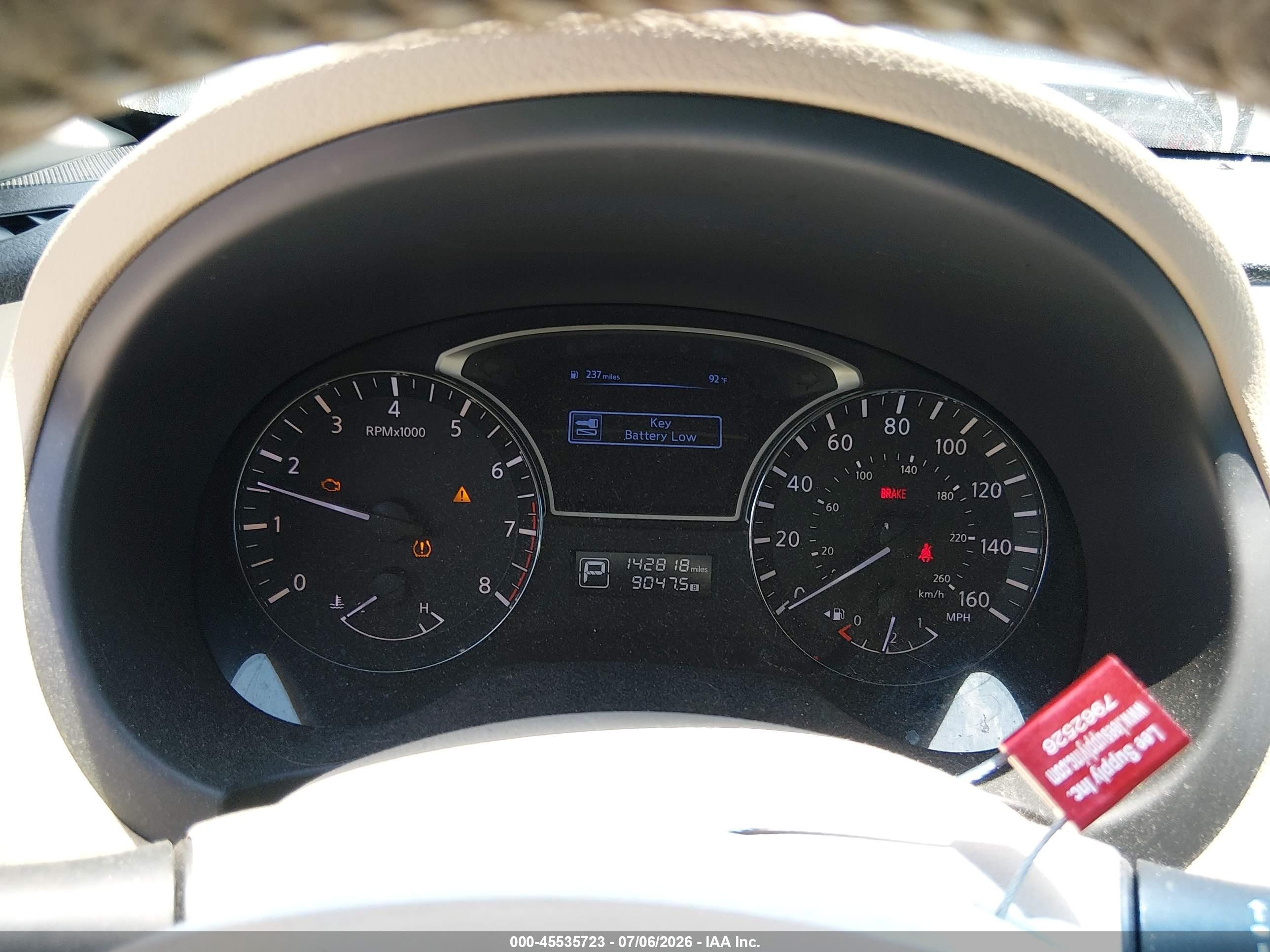 2014 Nissan Altima 2.5 Sl White vin: 1N4AL3AP4EN226468