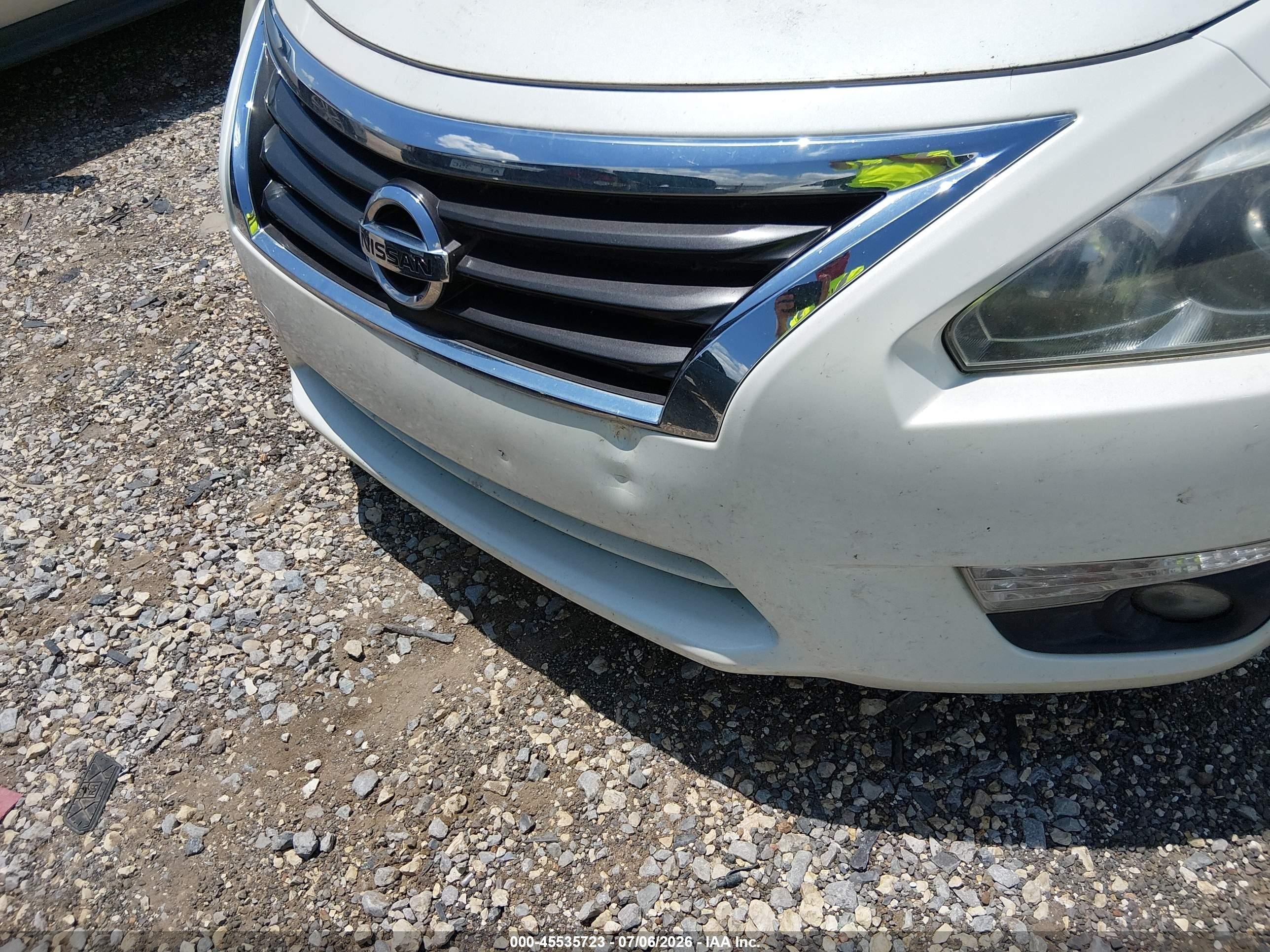 2014 Nissan Altima 2.5 Sl White vin: 1N4AL3AP4EN226468