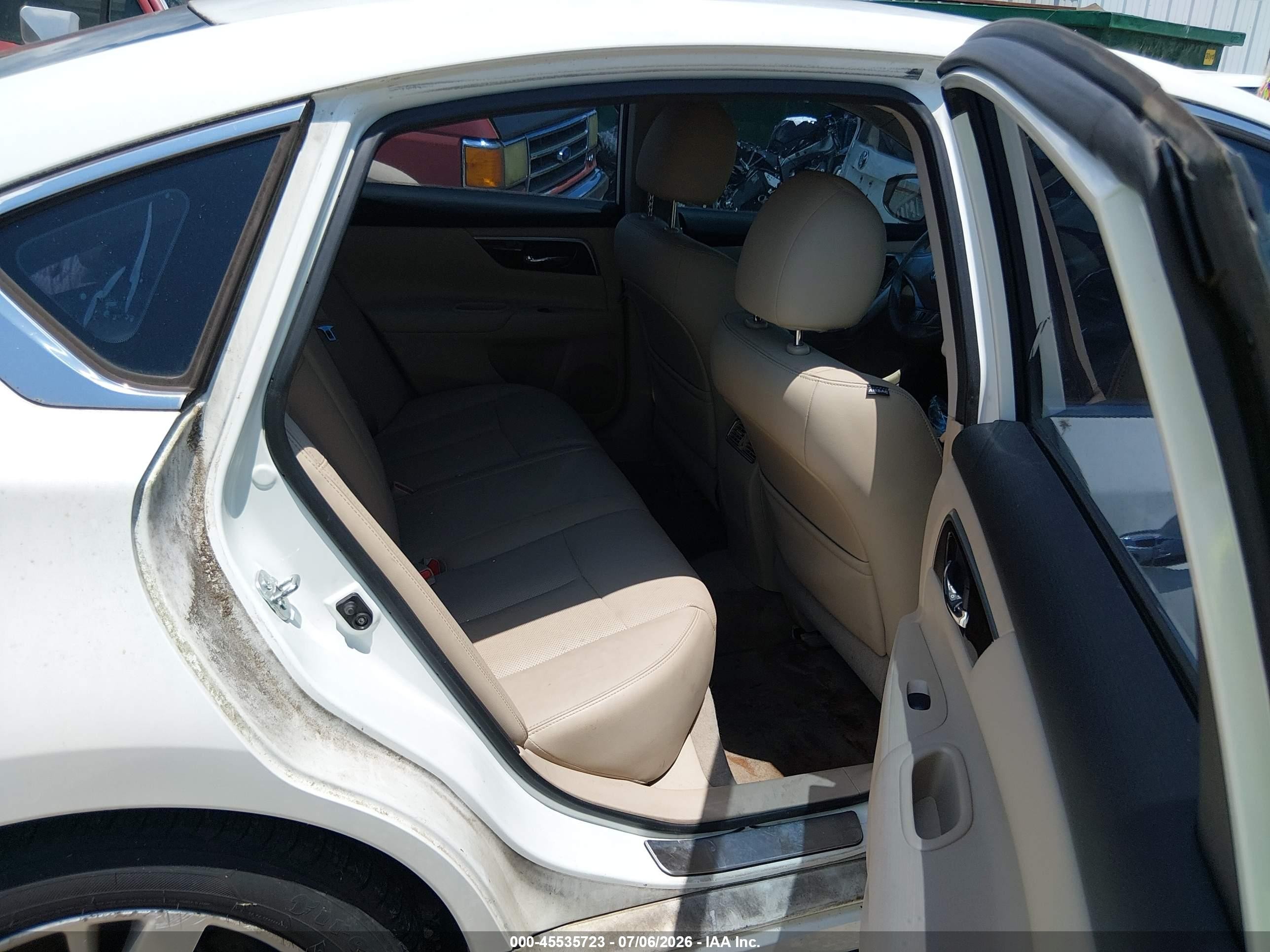 2014 Nissan Altima 2.5 Sl White vin: 1N4AL3AP4EN226468
