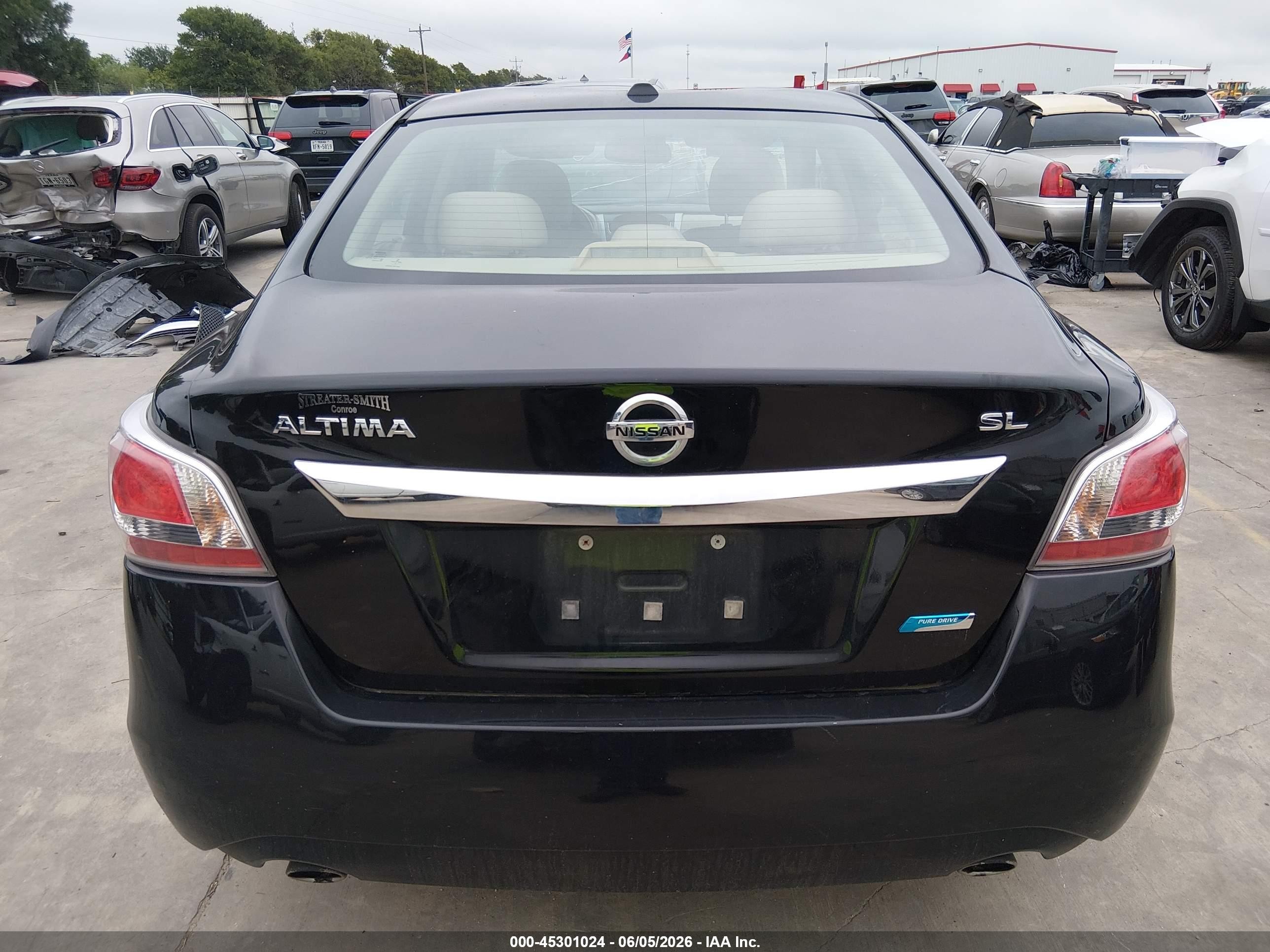 2014 Nissan Altima 2.5 Sl Black vin: 1N4AL3AP4EN235526