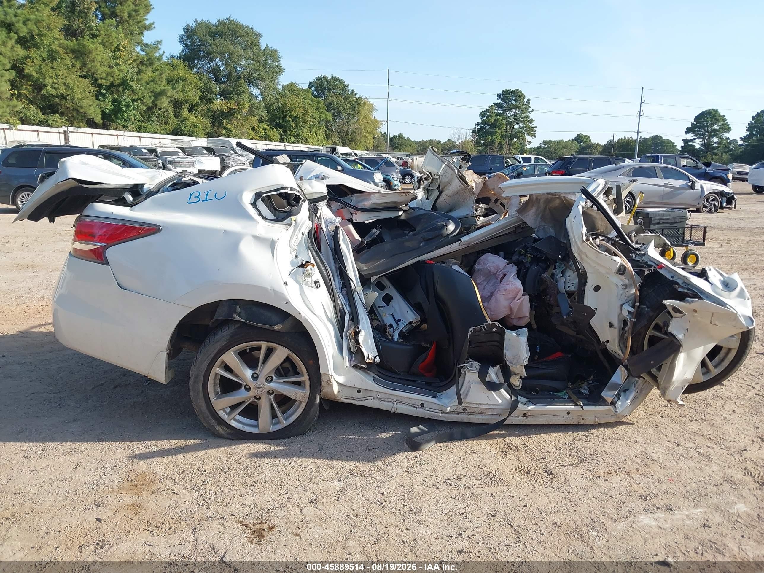 2014 Nissan Altima 2.5 Sl White vin: 1N4AL3AP4EN242153