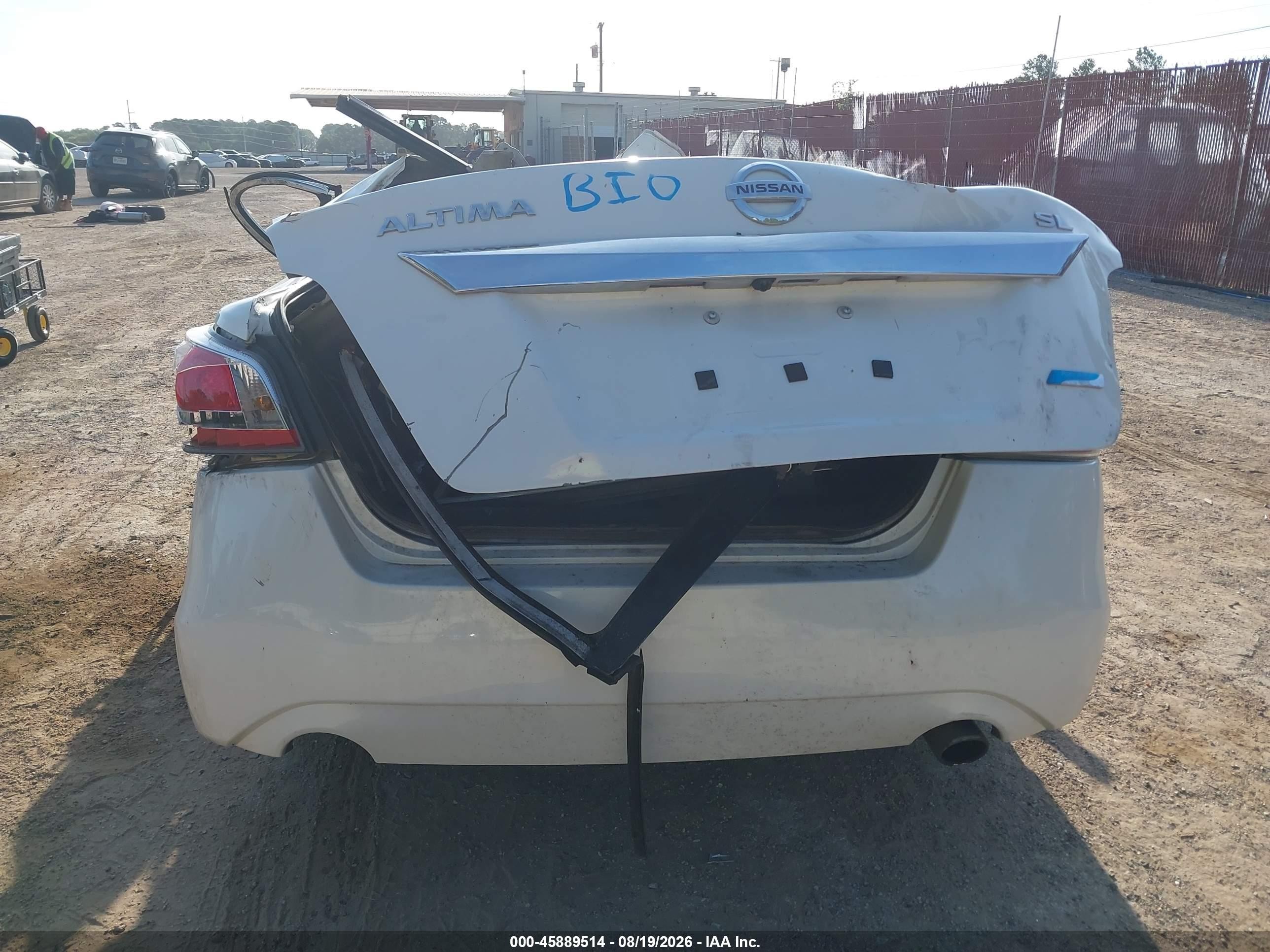 2014 Nissan Altima 2.5 Sl White vin: 1N4AL3AP4EN242153