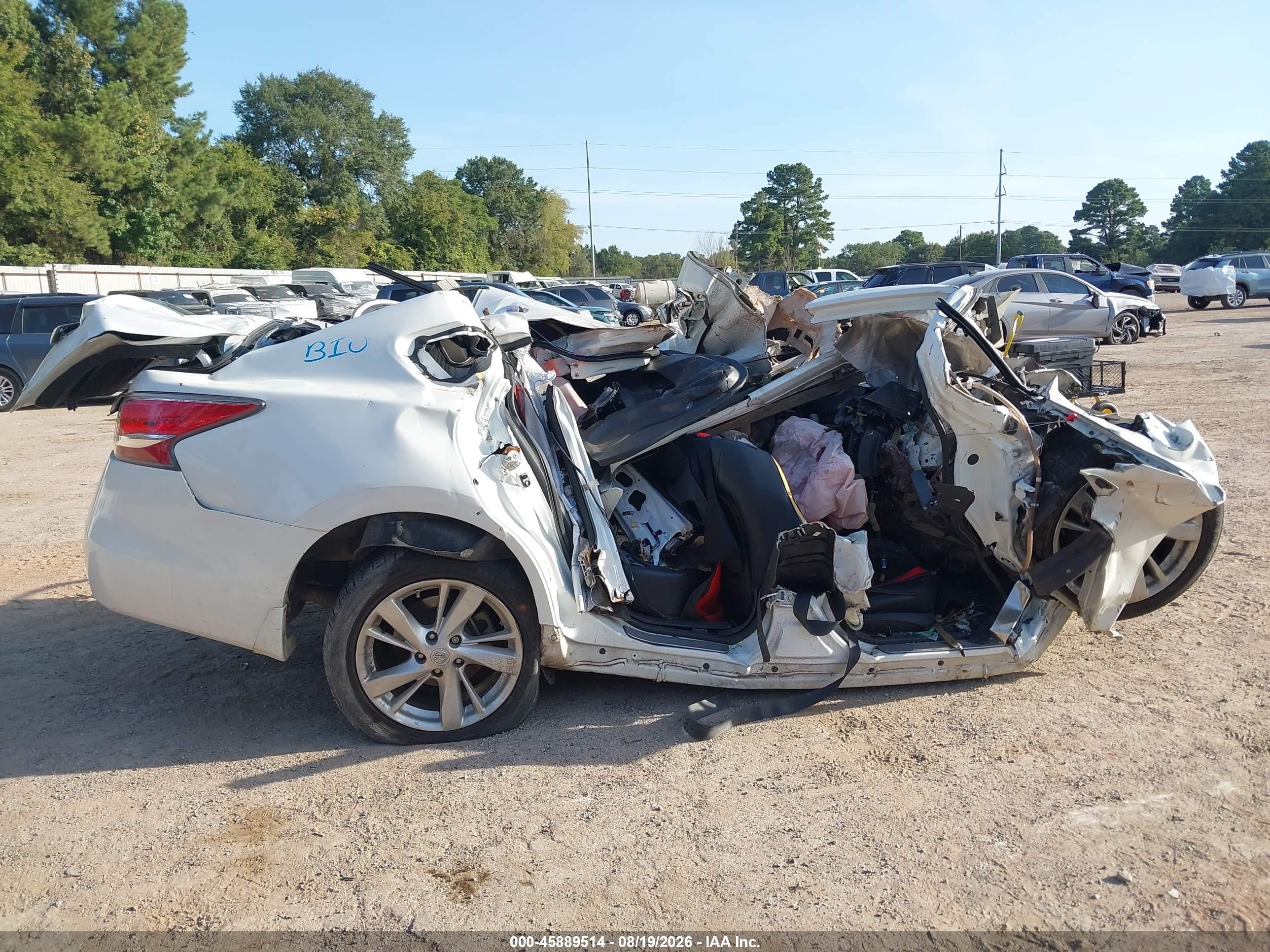 2014 Nissan Altima 2.5 Sl White vin: 1N4AL3AP4EN242153