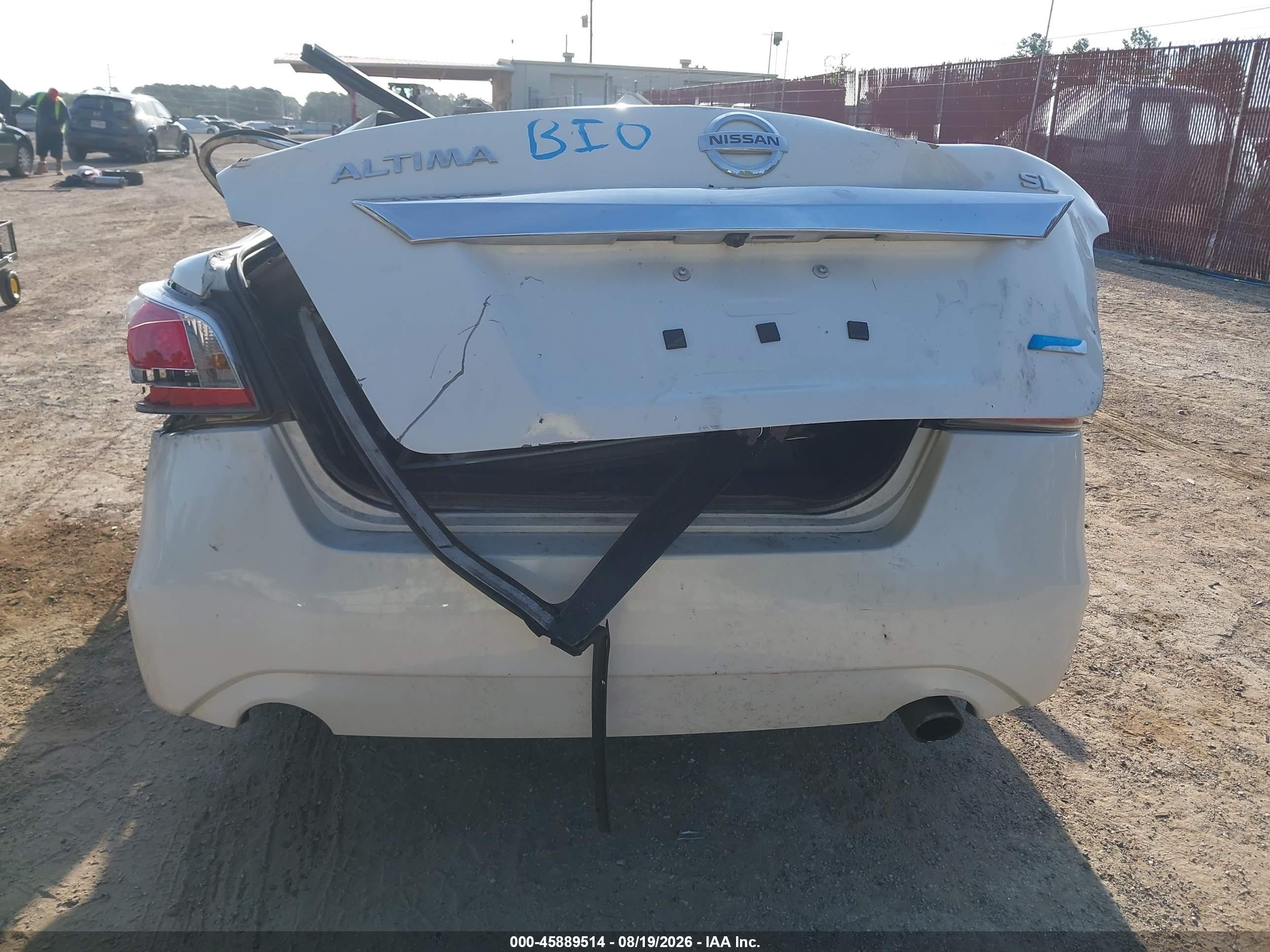 2014 Nissan Altima 2.5 Sl White vin: 1N4AL3AP4EN242153
