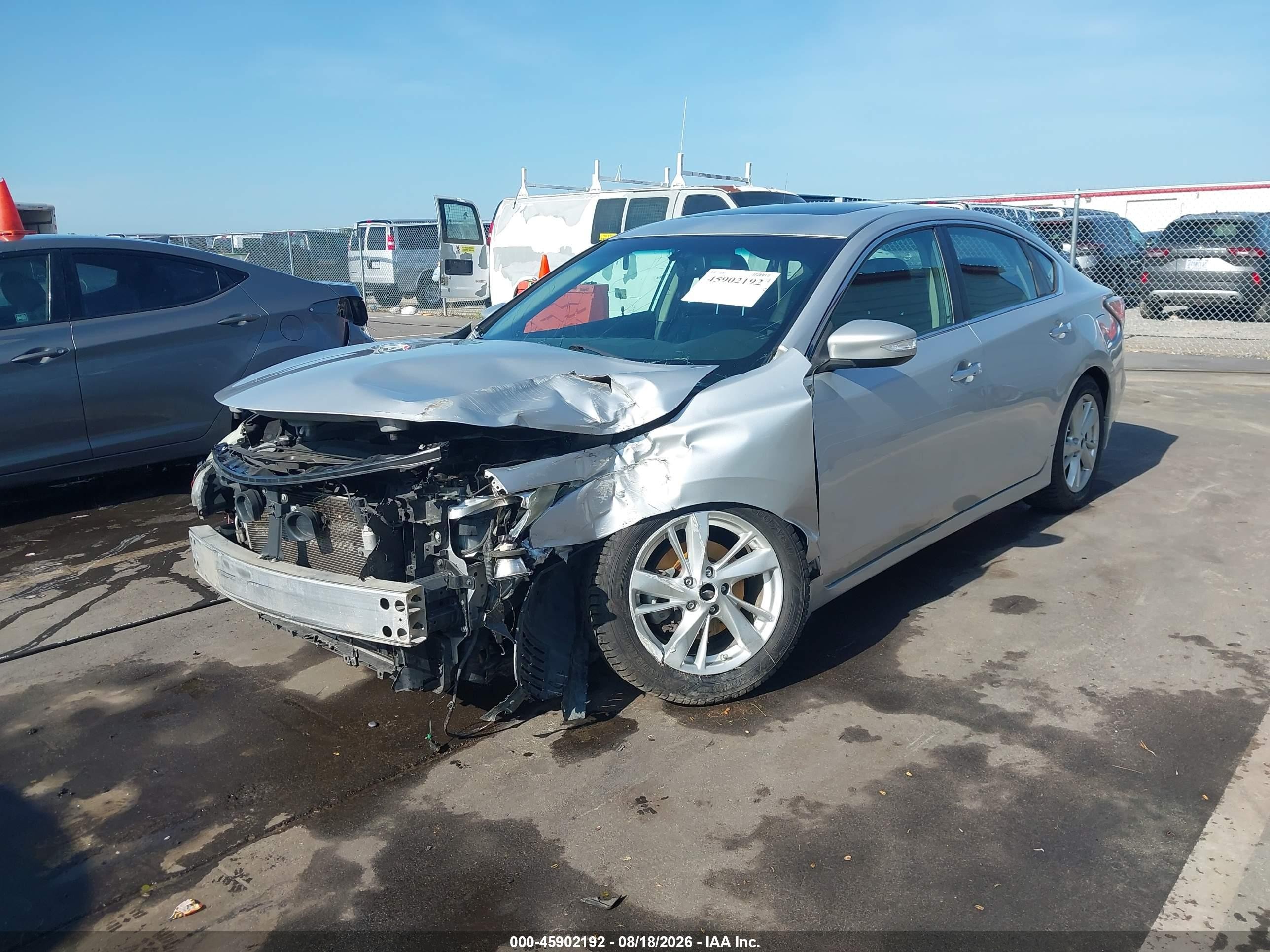 2014 Nissan Altima 2.5 Sl Silver vin: 1N4AL3AP4EN252679