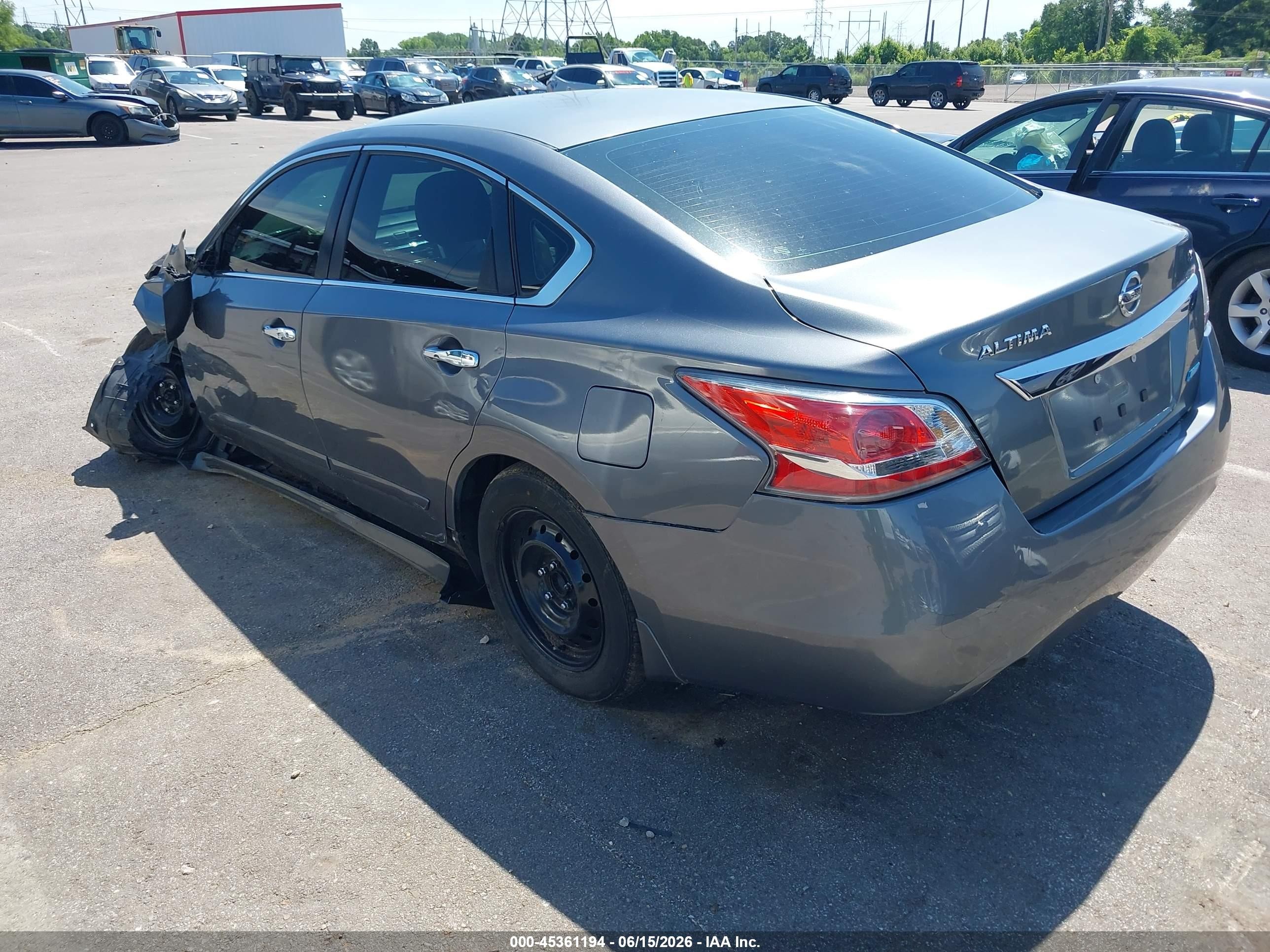 2014 Nissan Altima 2.5 S Серый vin: 1N4AL3AP4EN343645