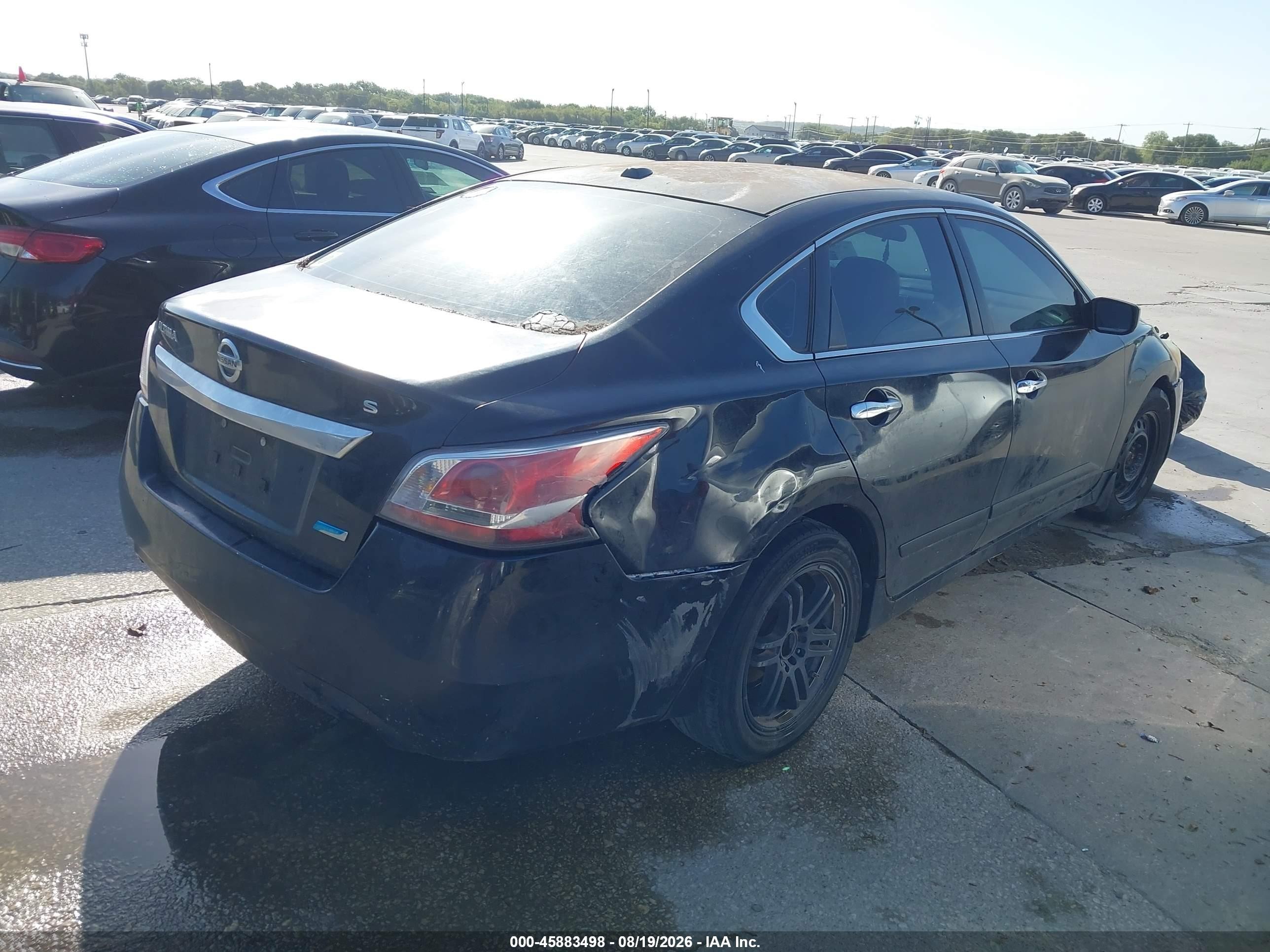 2014 Nissan Altima 2.5 S Black vin: 1N4AL3AP4EN349266