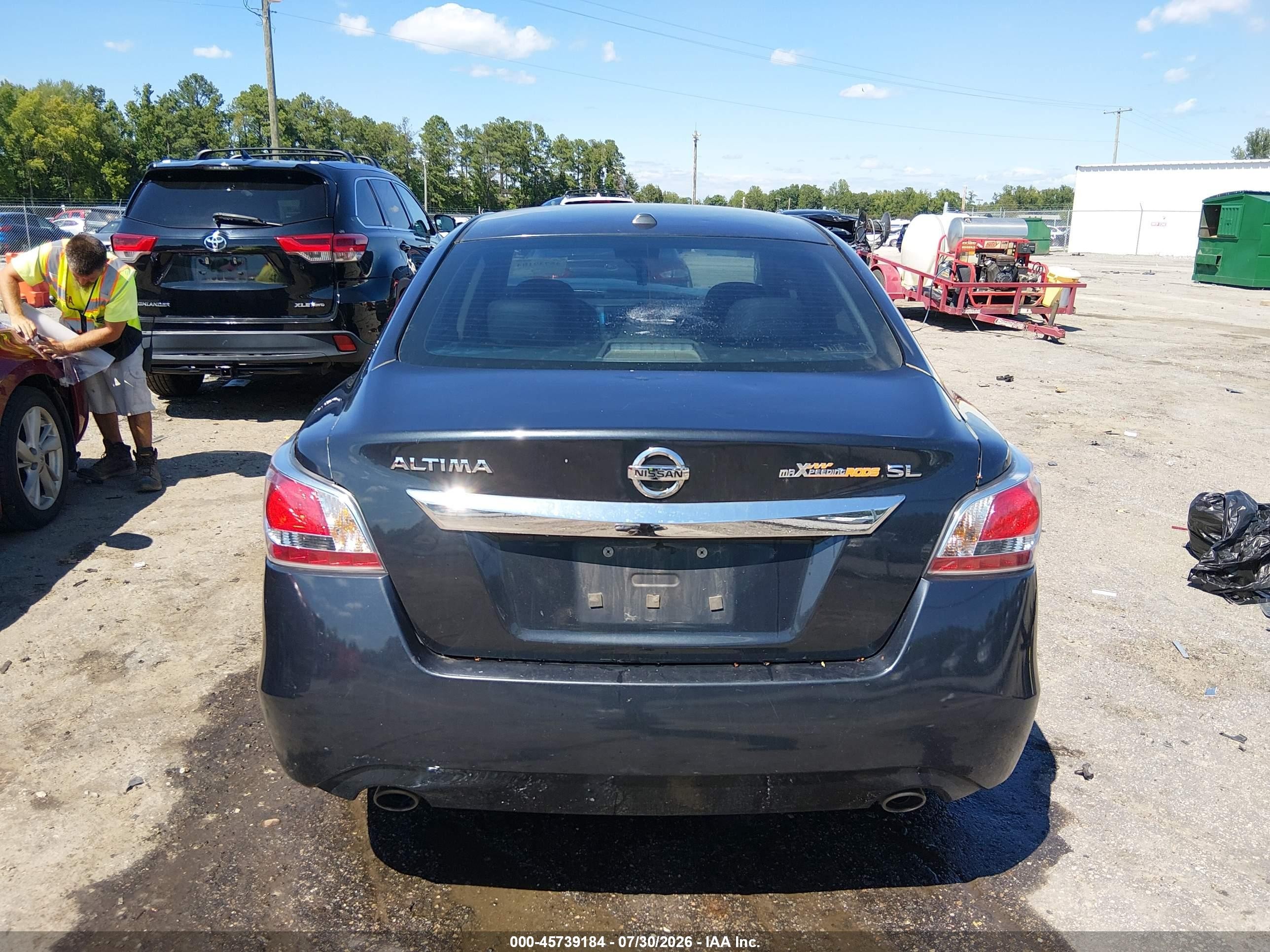 2015 Nissan Altima 2.5 Sl Gray vin: 1N4AL3AP4FC100463