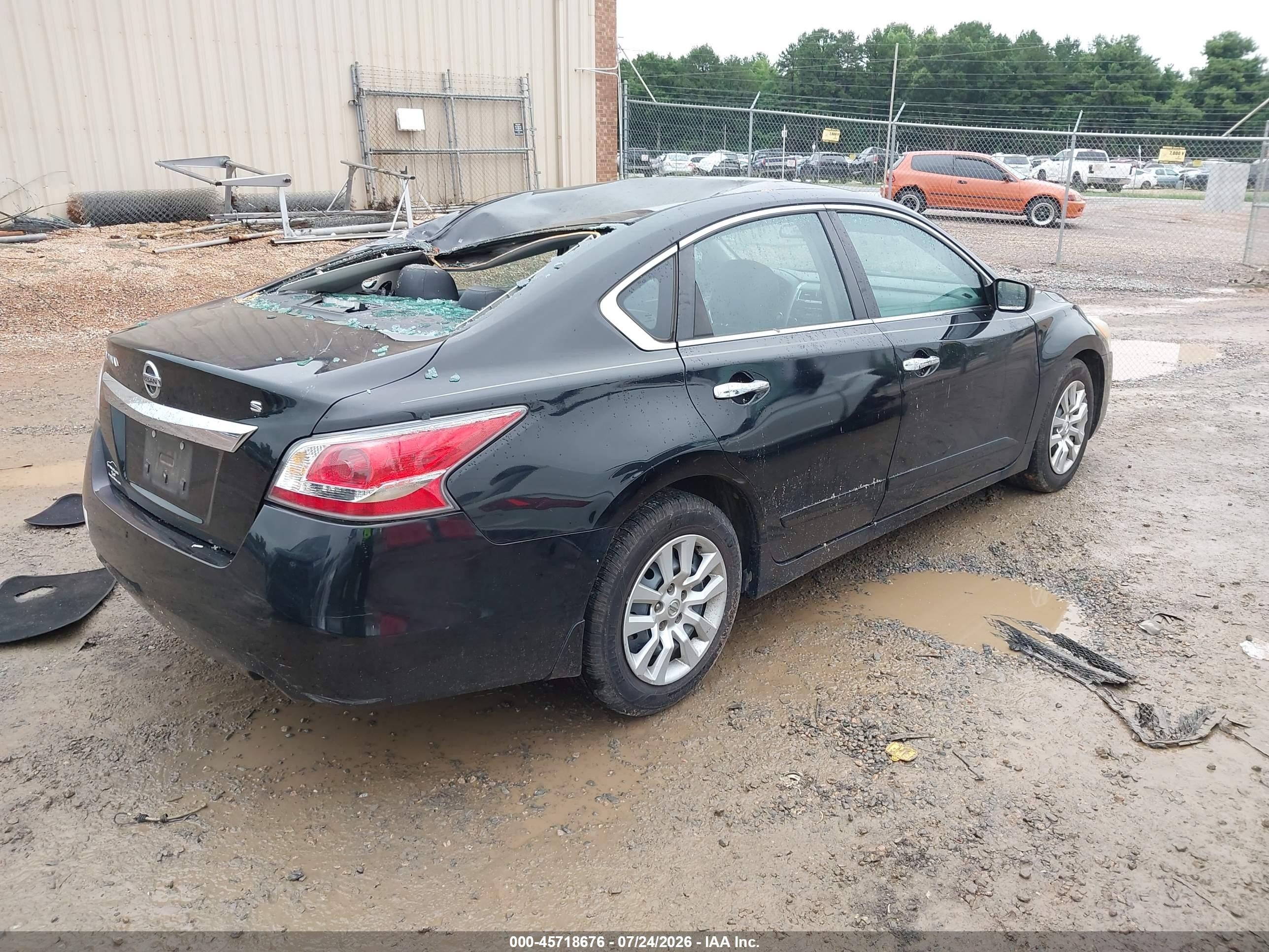 2015 Nissan Altima 2.5 S Black vin: 1N4AL3AP4FC100561