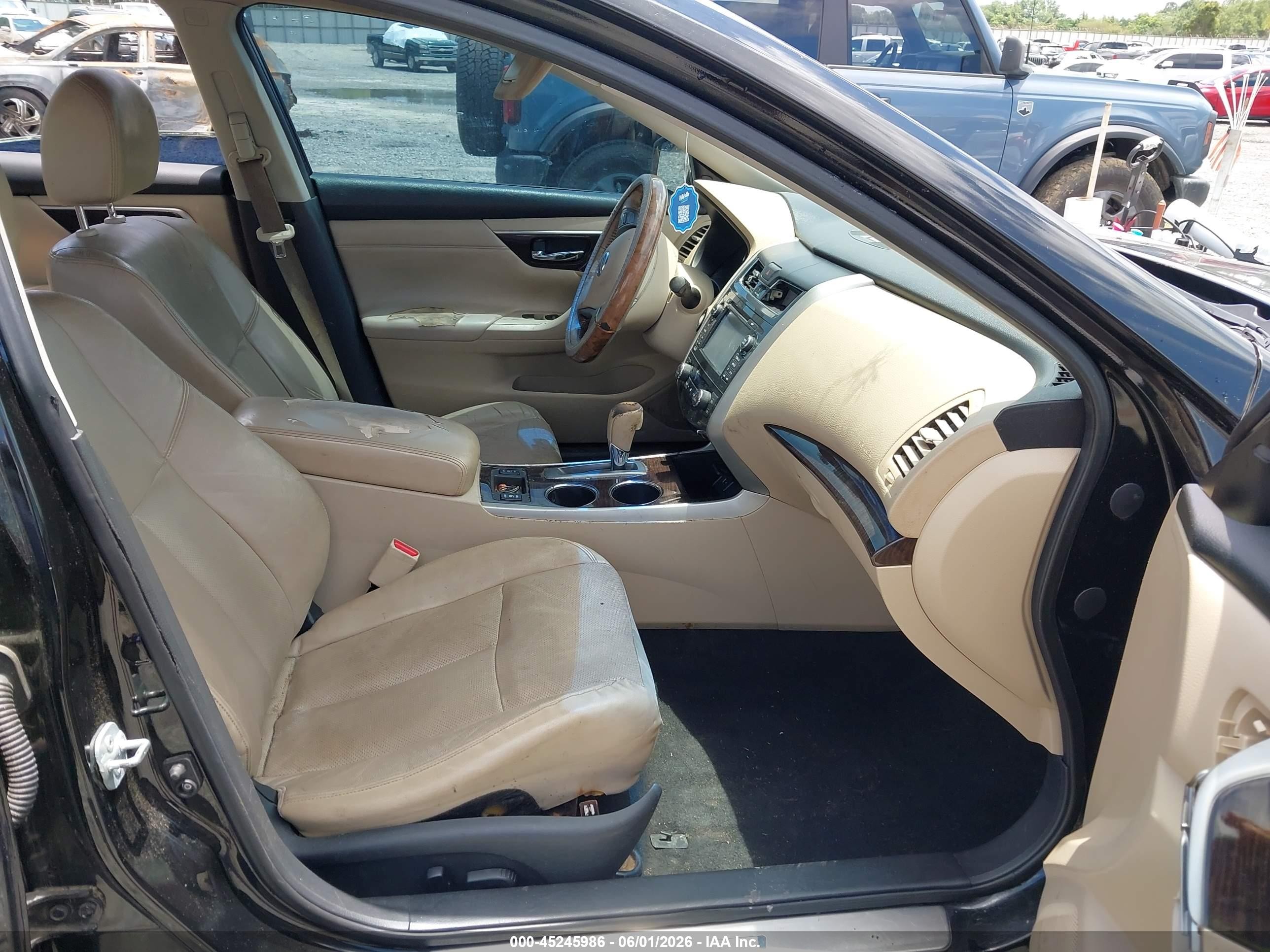 2015 Nissan Altima 2.5 Sl Black vin: 1N4AL3AP4FC144740