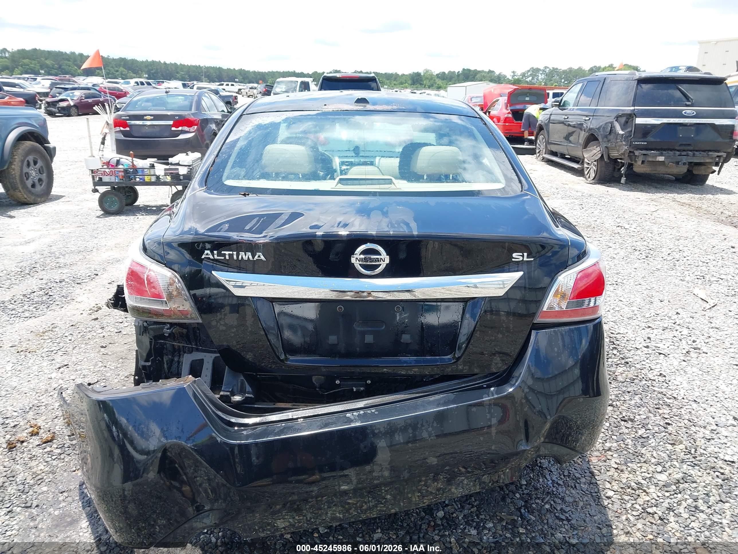 2015 Nissan Altima 2.5 Sl Black vin: 1N4AL3AP4FC144740
