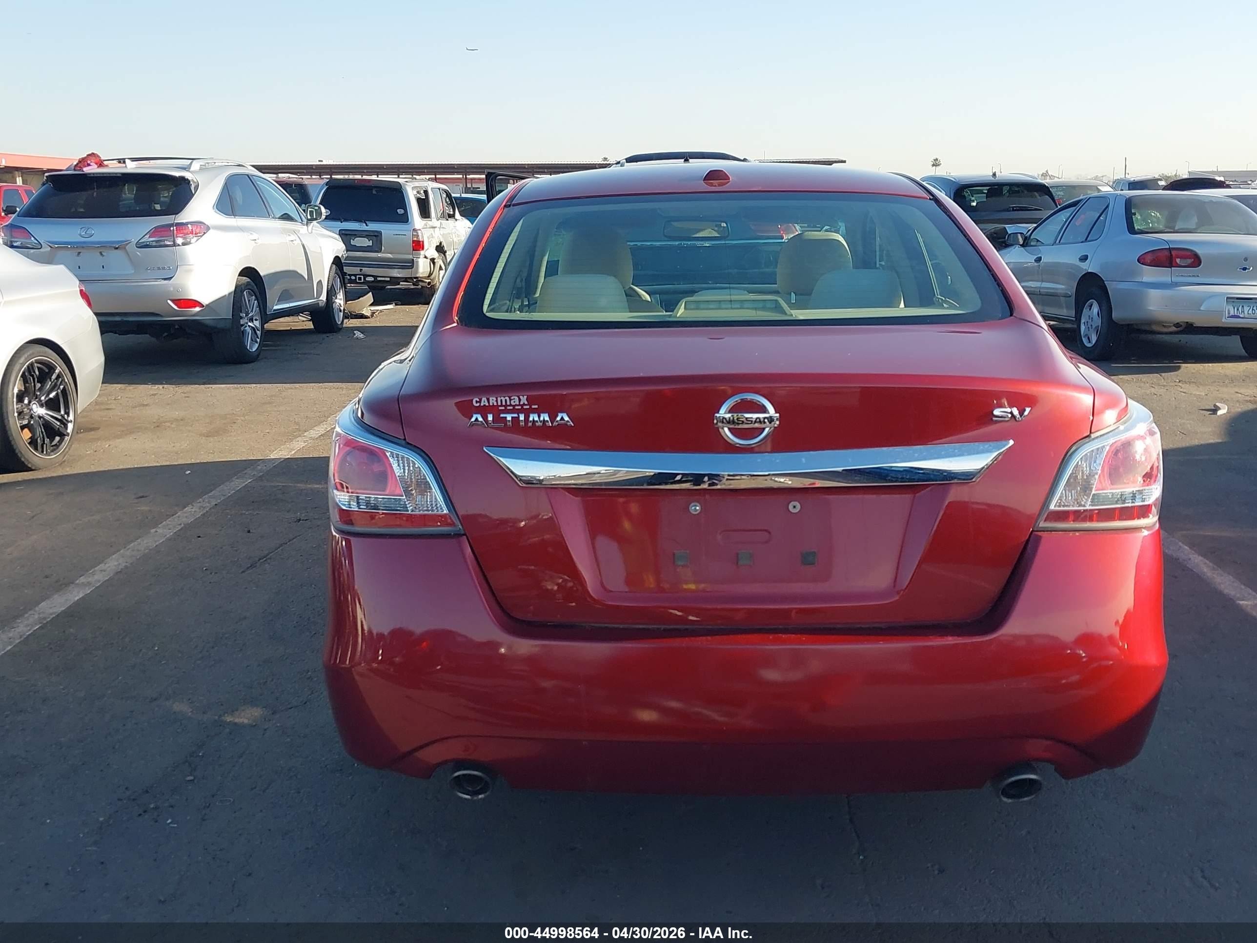 2015 Nissan Altima 2.5 Sv Красный vin: 1N4AL3AP4FC162252