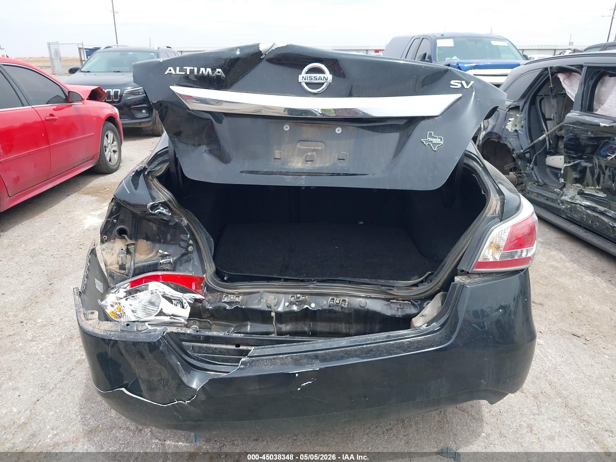 2015 Nissan Altima 2.5 Sv Black vin: 1N4AL3AP4FC174806