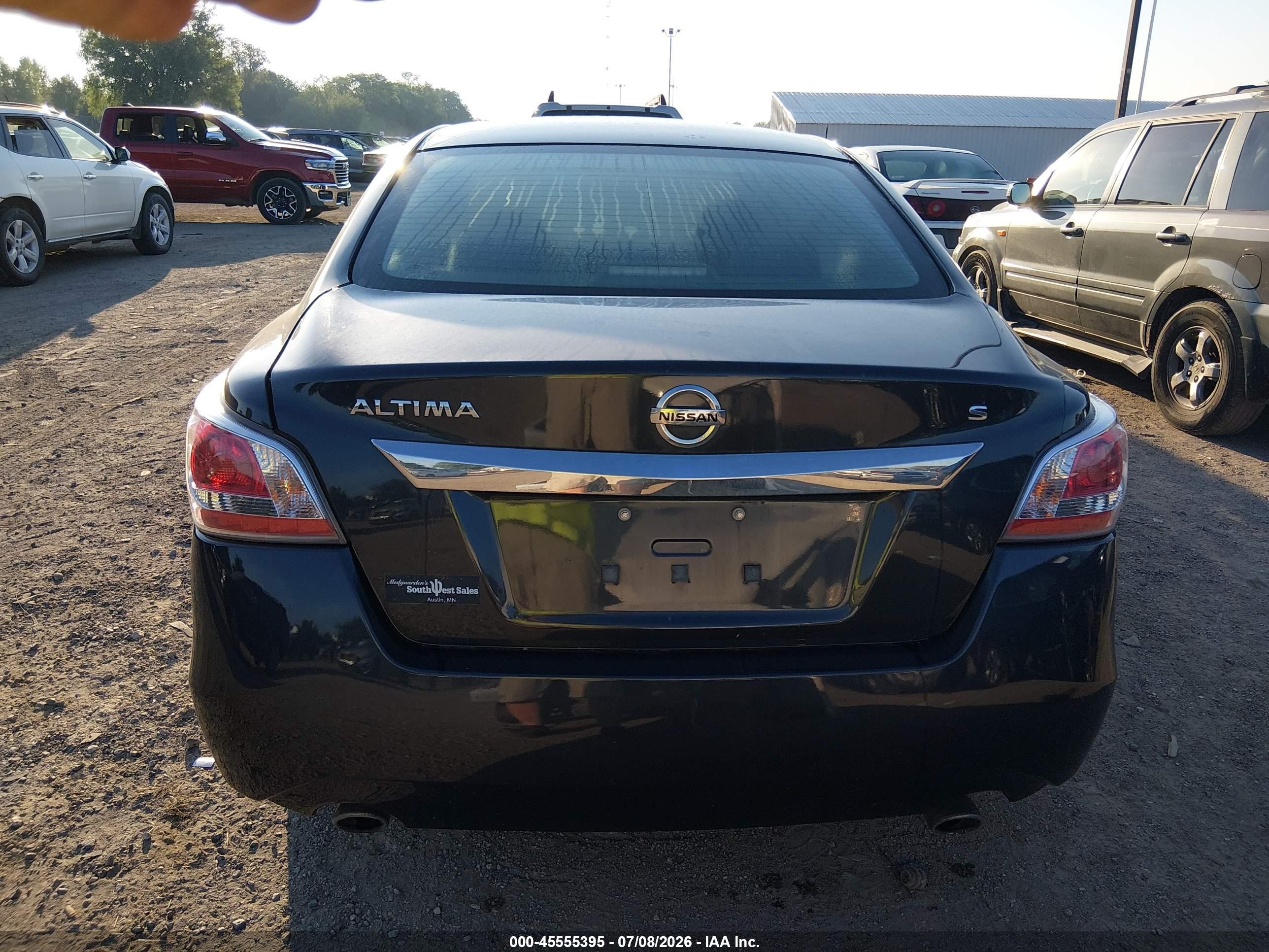 2015 Nissan Altima 2.5 S Black vin: 1N4AL3AP4FC195817