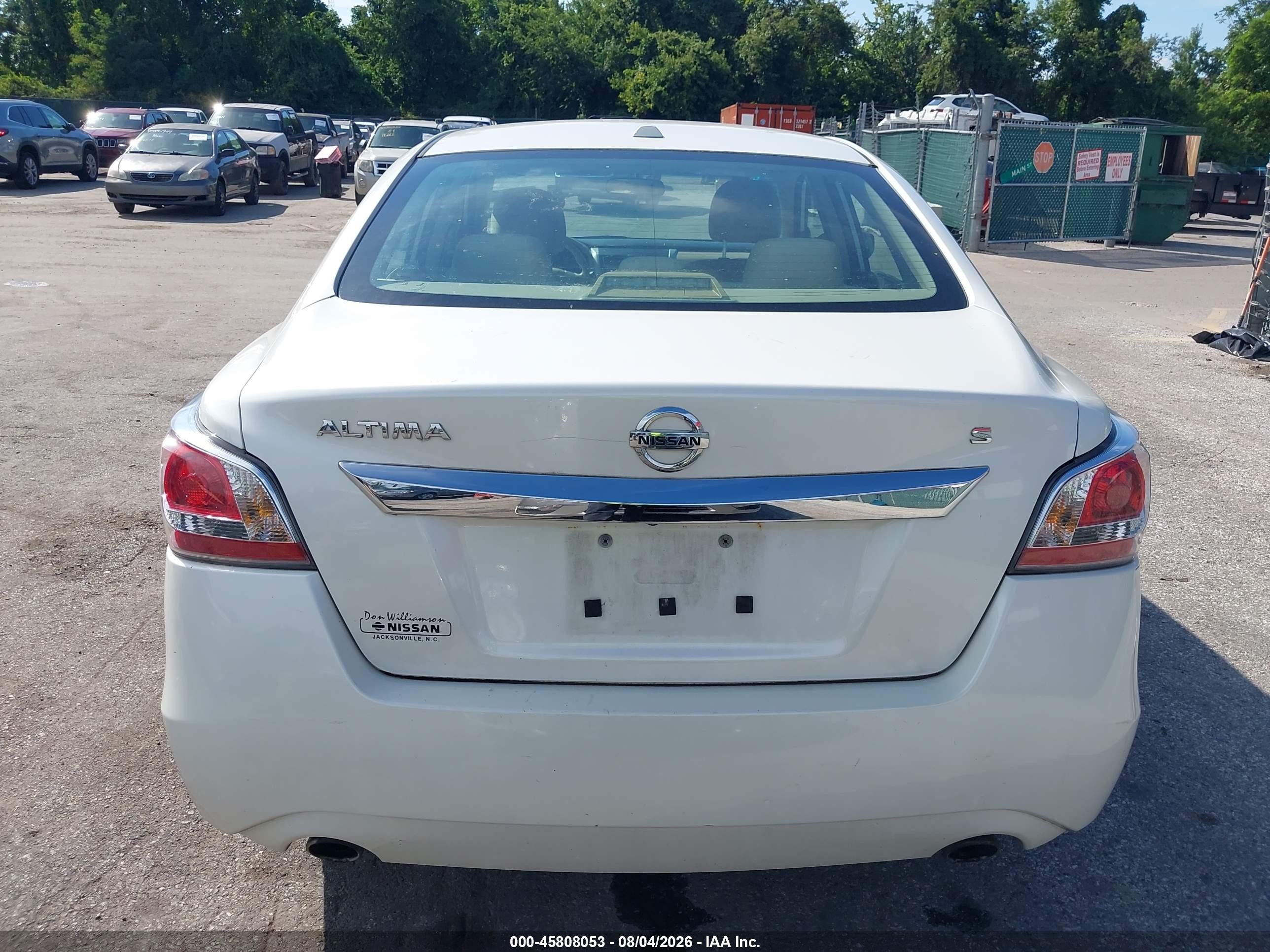 2015 Nissan Altima 2.5 S White vin: 1N4AL3AP4FC199916