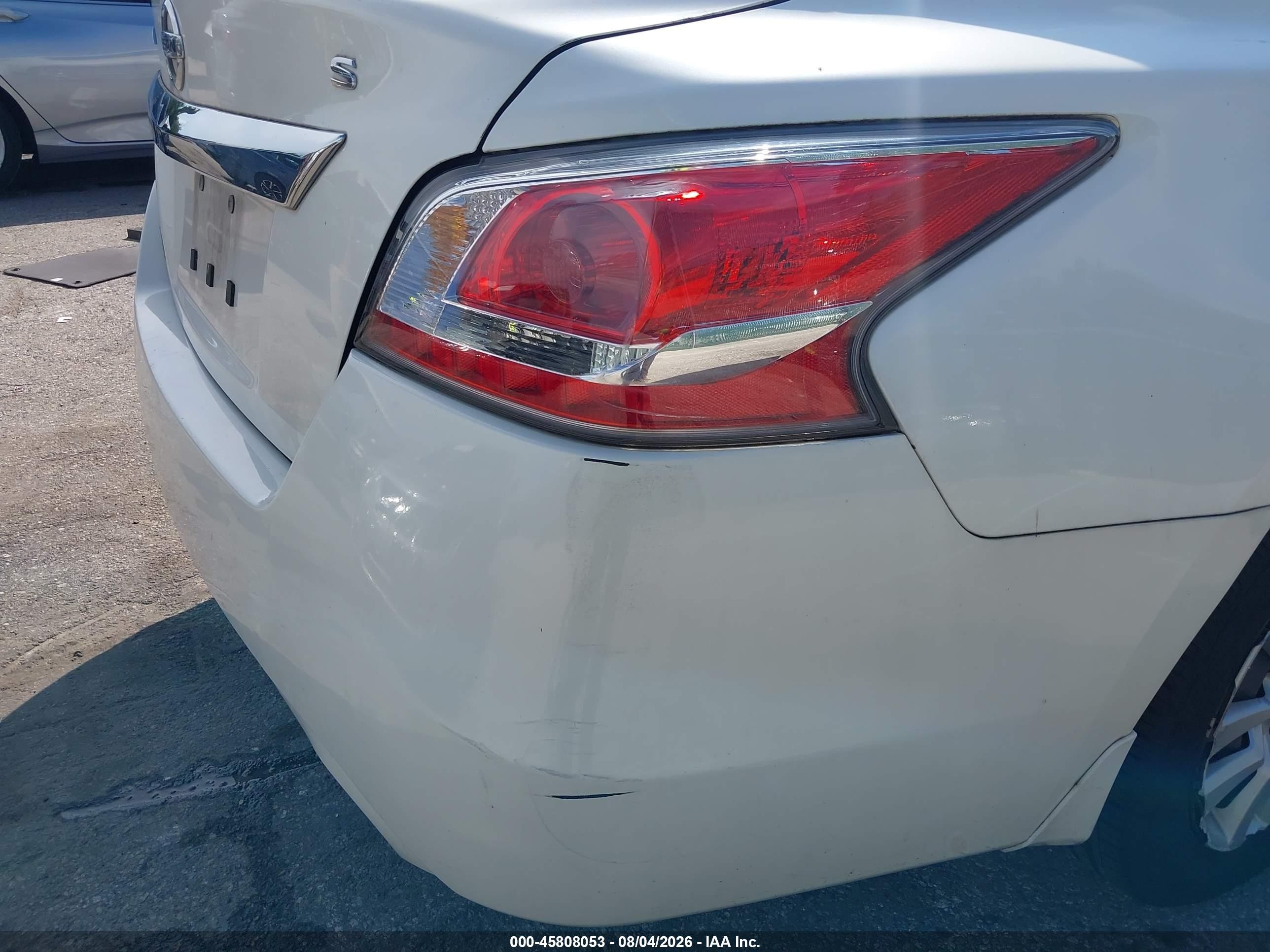 2015 Nissan Altima 2.5 S White vin: 1N4AL3AP4FC199916