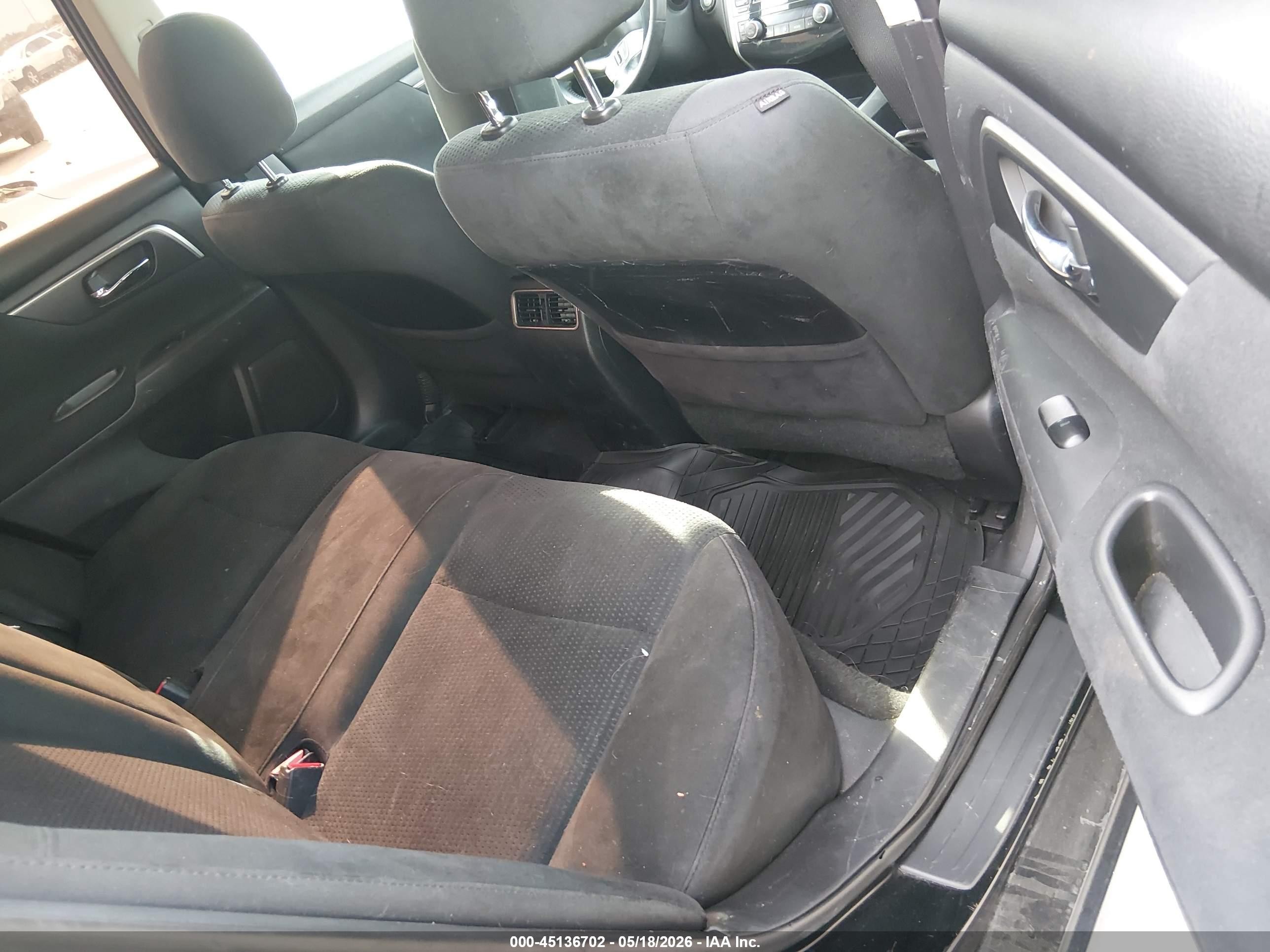 2015 Nissan Altima 2.5 Sv Black vin: 1N4AL3AP4FC238715