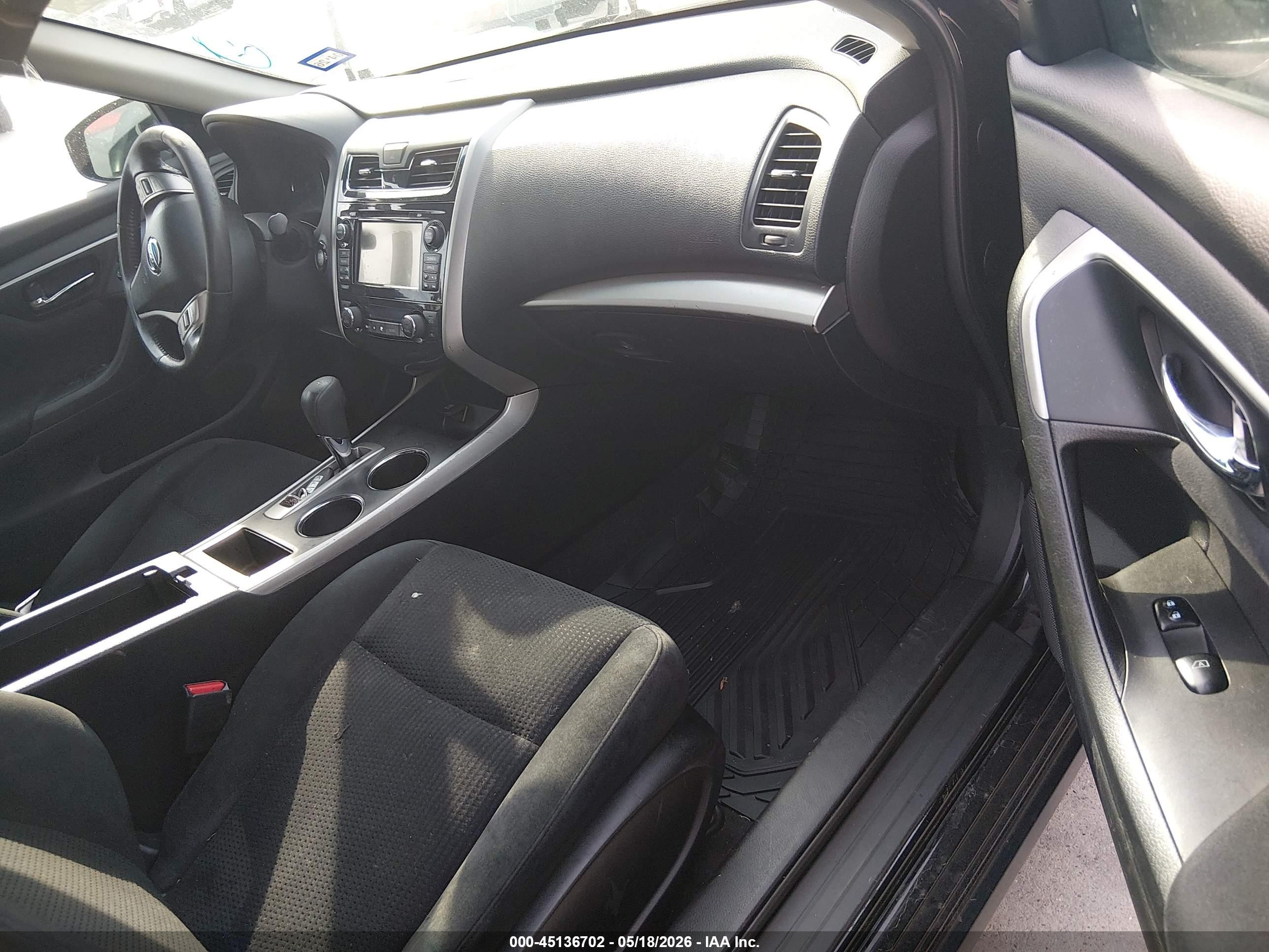 2015 Nissan Altima 2.5 Sv Black vin: 1N4AL3AP4FC238715