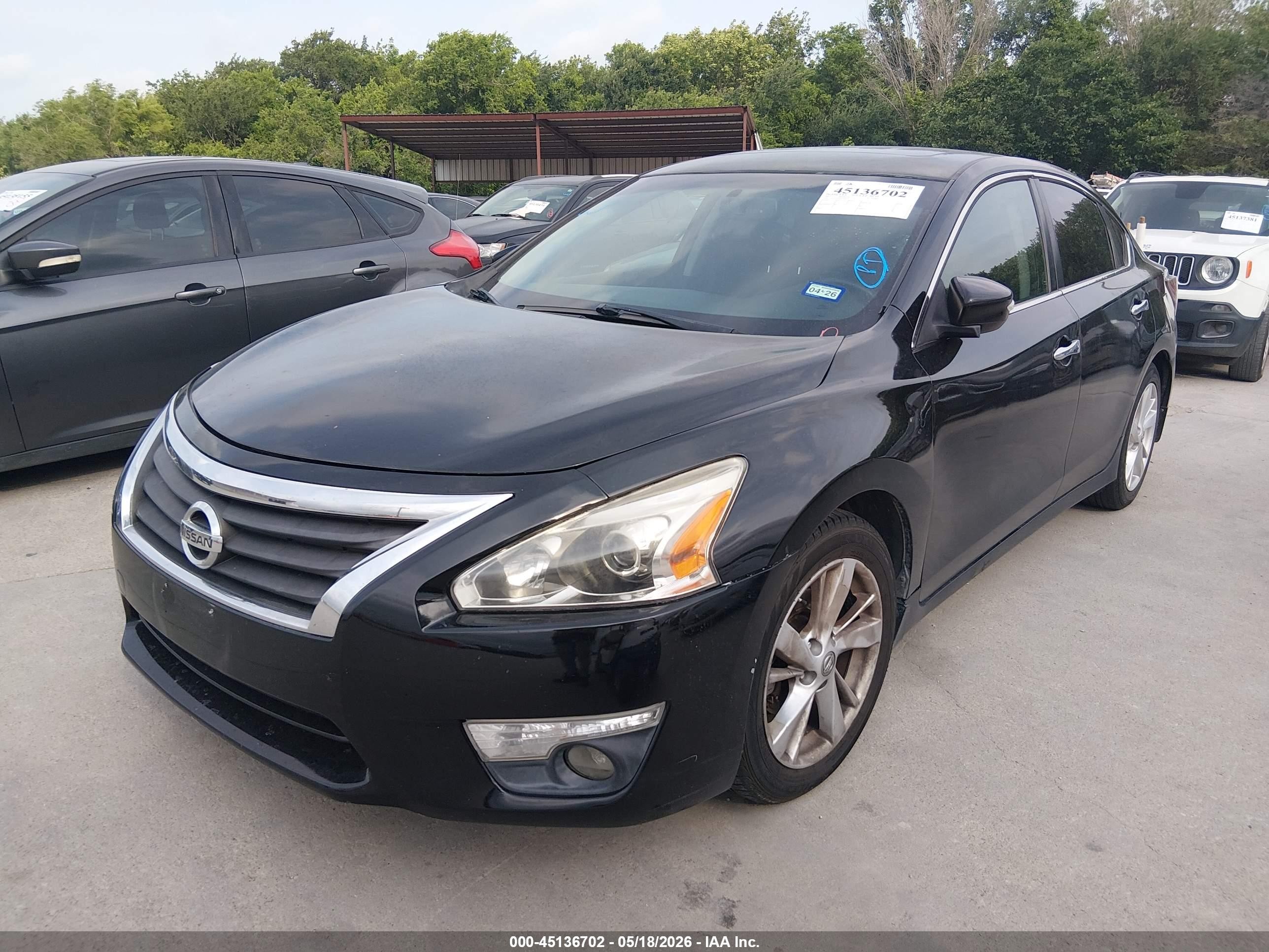 2015 Nissan Altima 2.5 Sv Black vin: 1N4AL3AP4FC238715