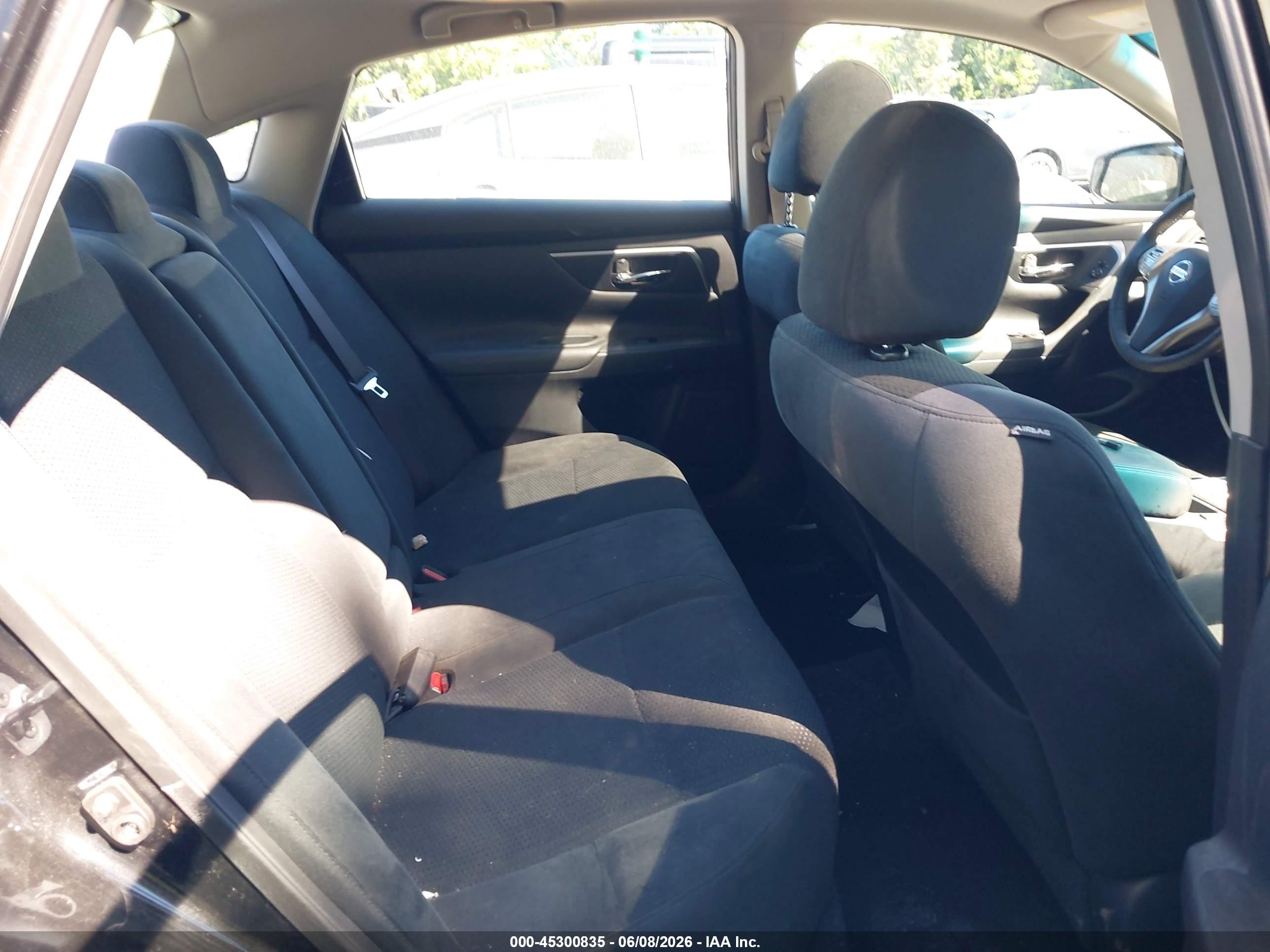 2015 Nissan Altima 2.5 Sv Black vin: 1N4AL3AP4FC278552