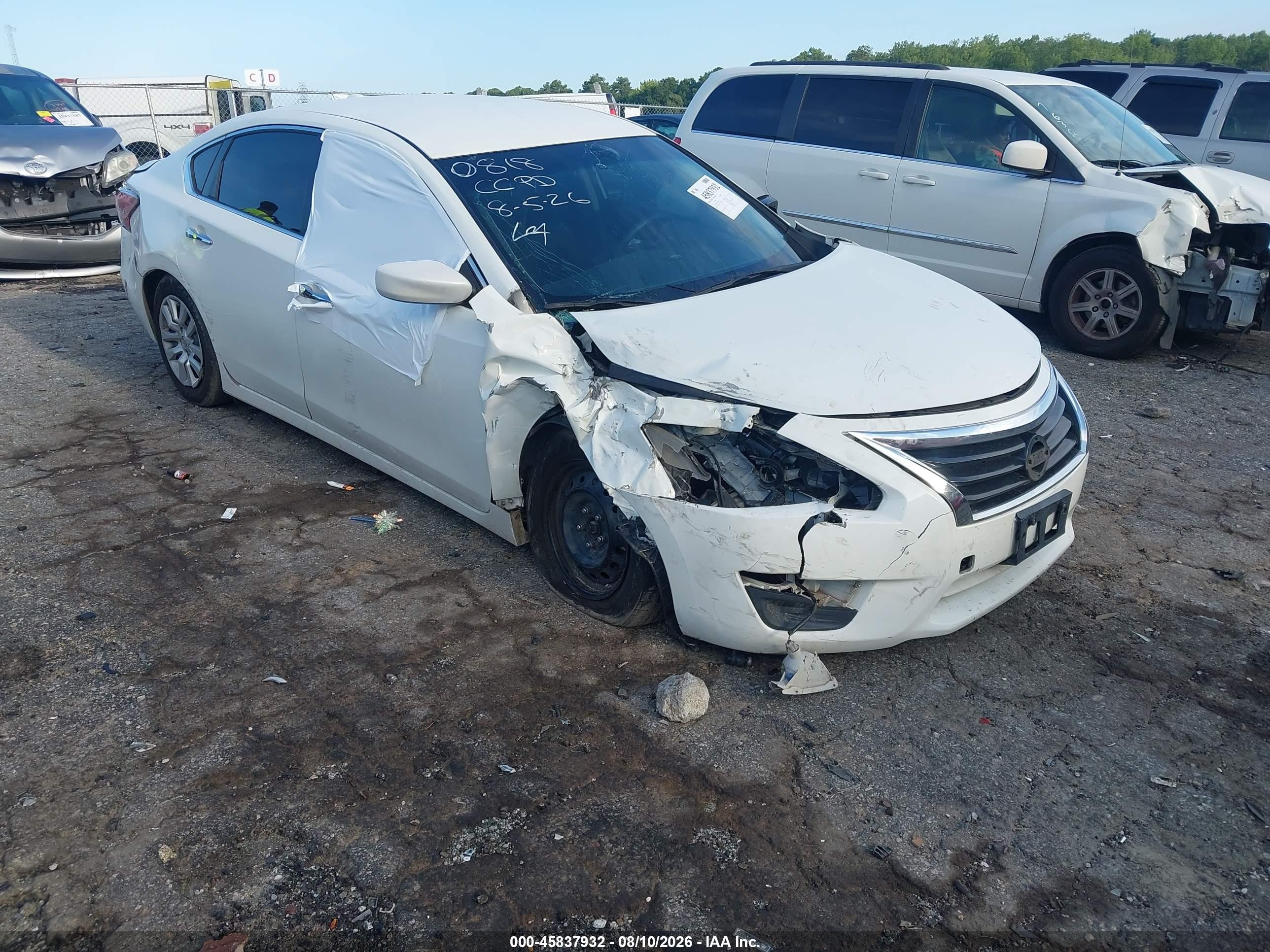2015 Nissan Altima 2.5/2.5 S/2.5 Sl/2.5 Sv White vin: 1N4AL3AP4FC280818