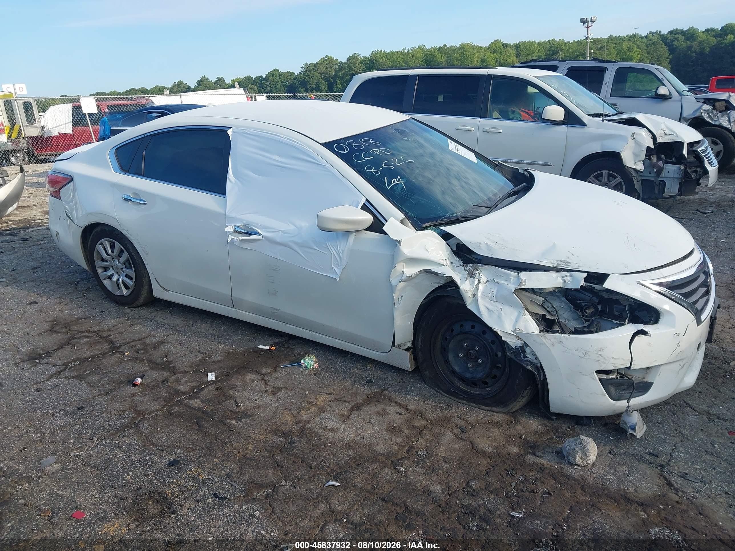 2015 Nissan Altima 2.5/2.5 S/2.5 Sl/2.5 Sv White vin: 1N4AL3AP4FC280818