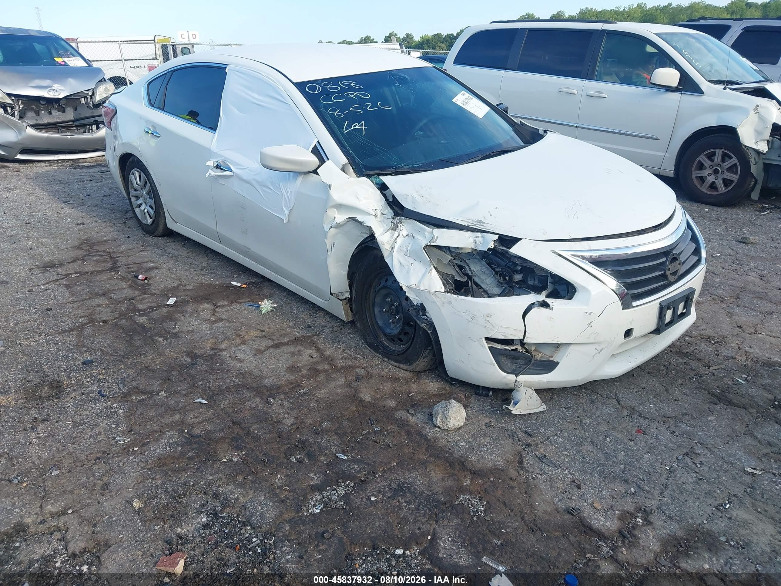 2015 Nissan Altima 2.5/2.5 S/2.5 Sl/2.5 Sv White vin: 1N4AL3AP4FC280818