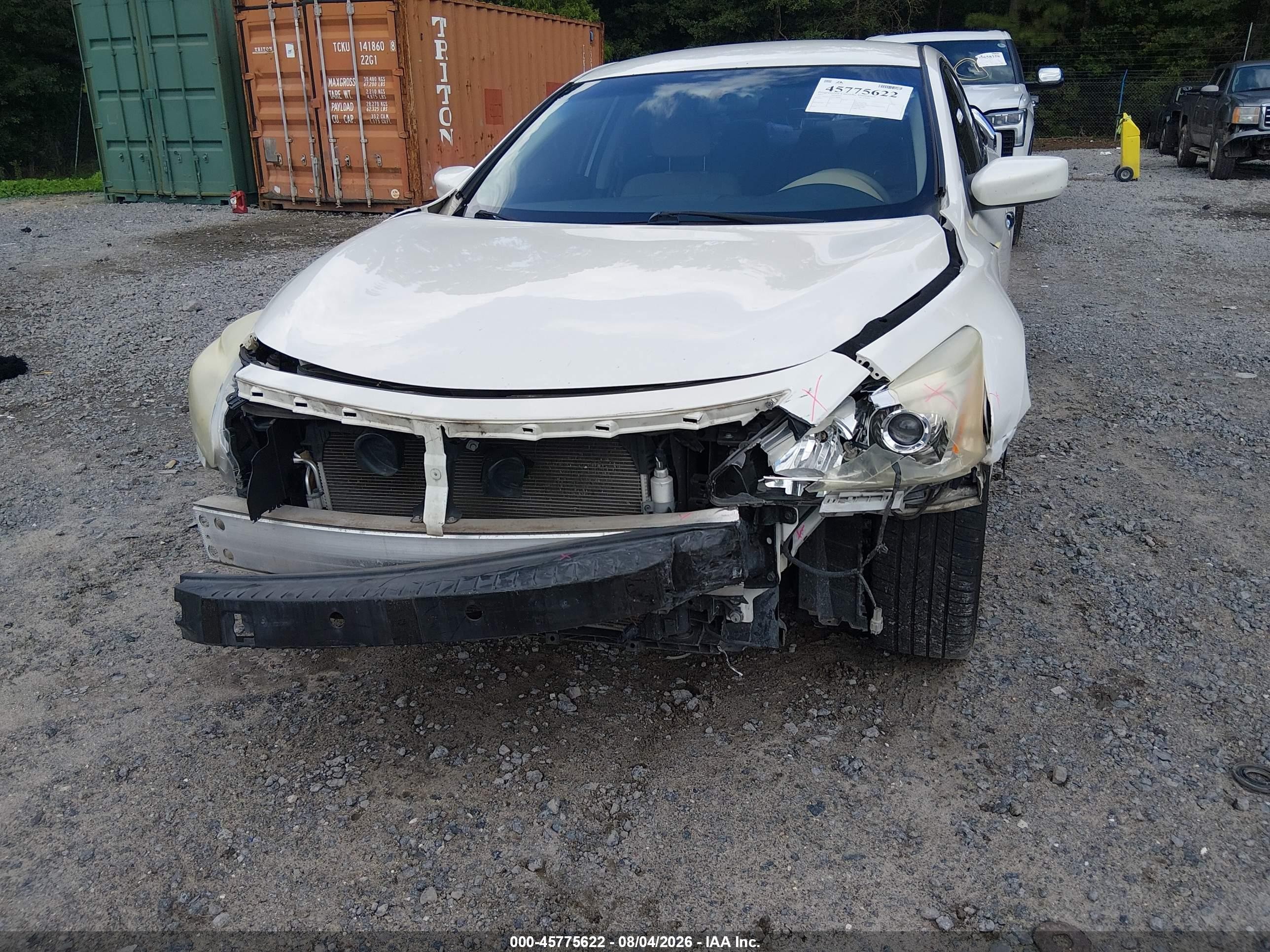 2015 Nissan Altima 2.5 S White vin: 1N4AL3AP4FC280964