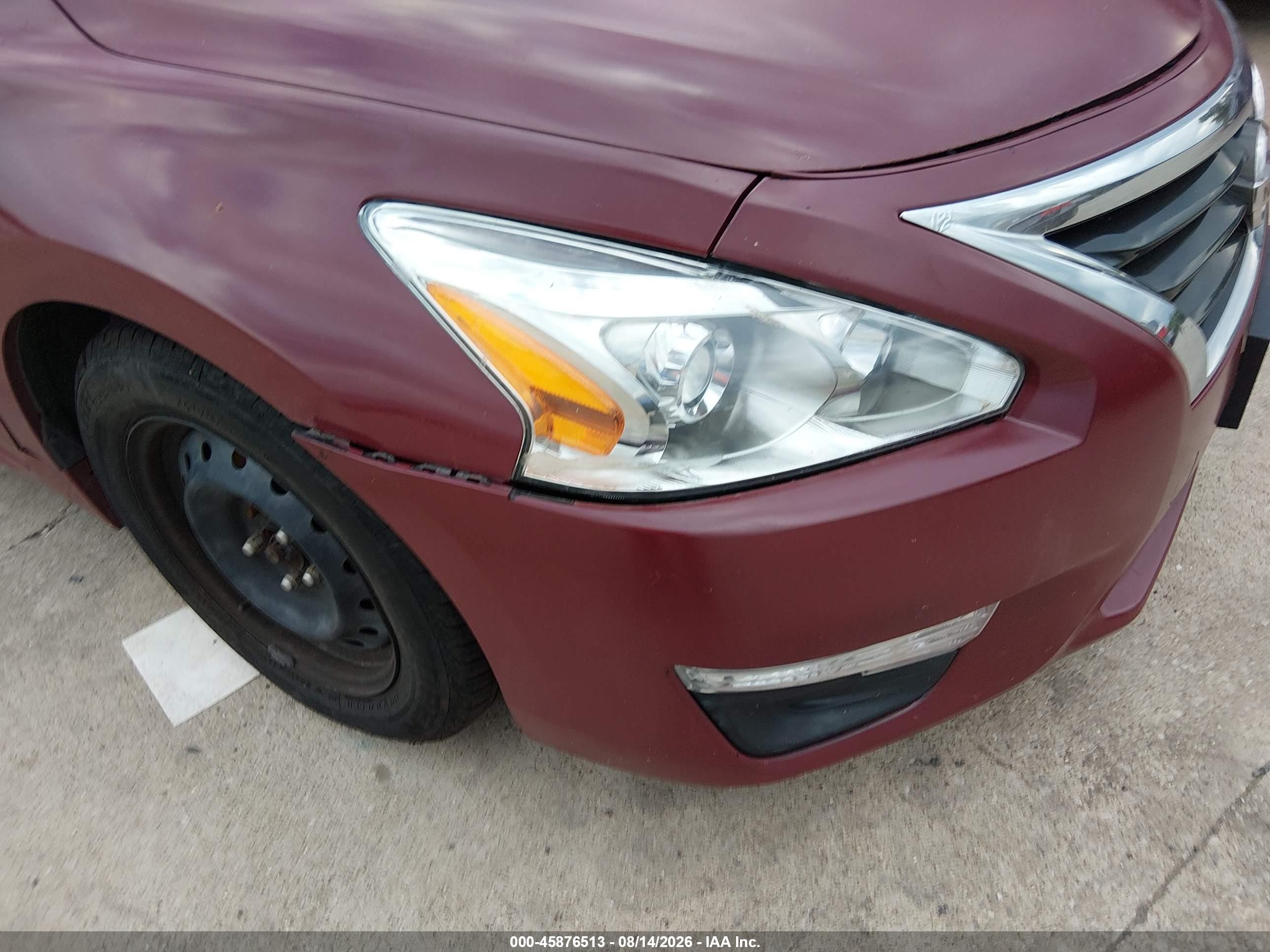 2015 Nissan Altima 2.5 S Maroon vin: 1N4AL3AP4FC410158
