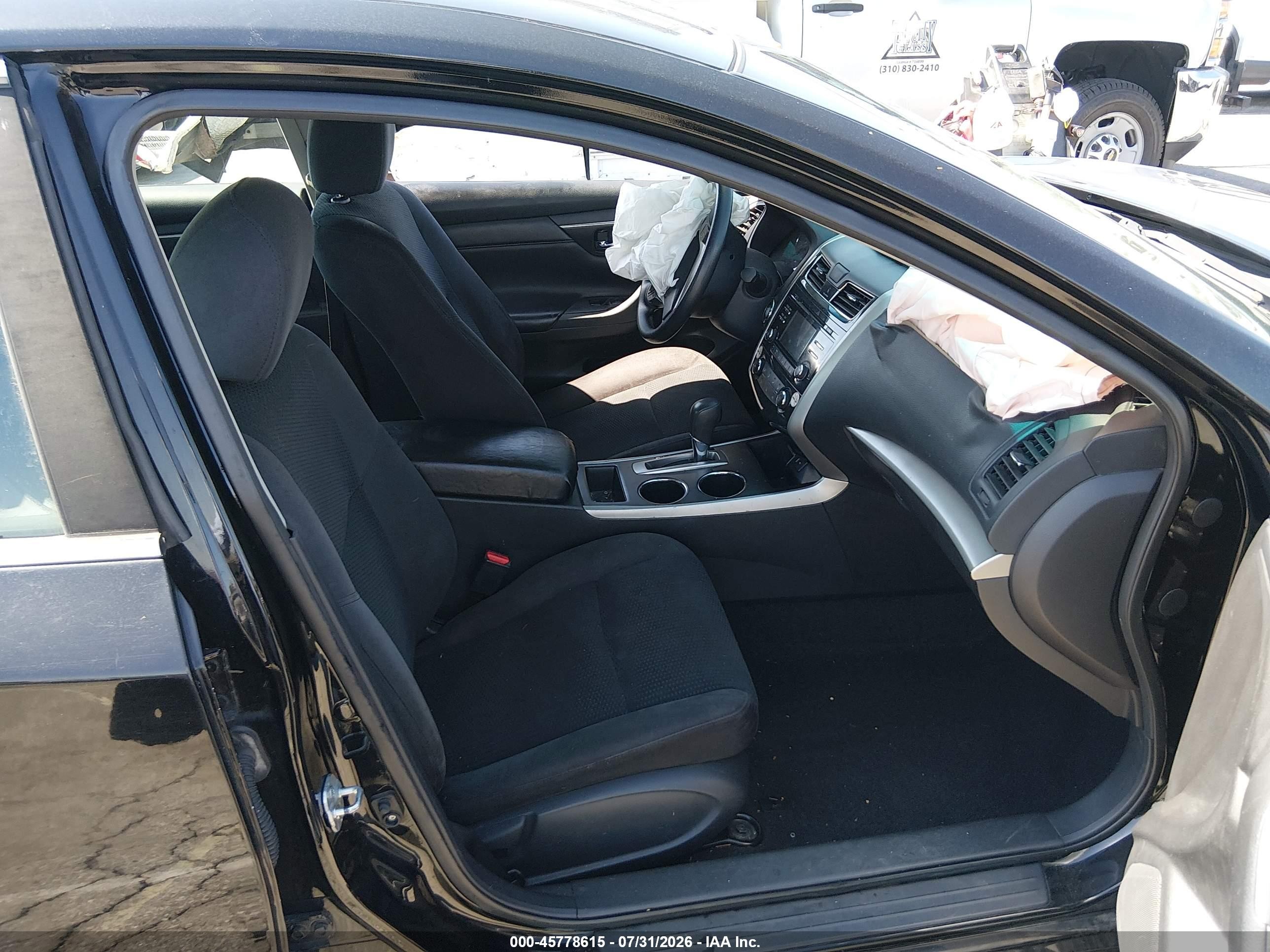 2015 Nissan Altima 2.5/2.5 S/2.5 Sl/2.5 Sv Black vin: 1N4AL3AP4FC444326
