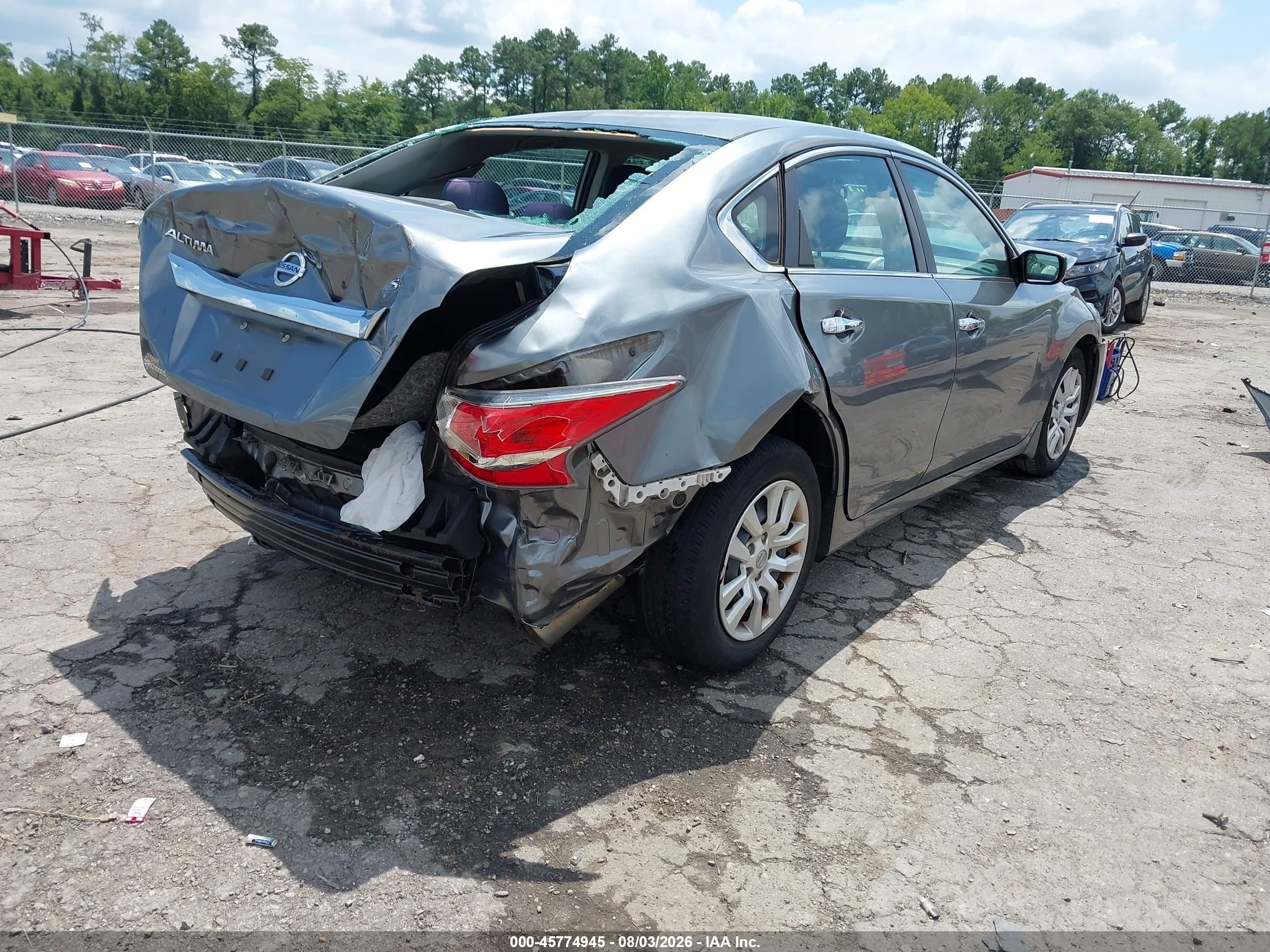 2015 Nissan Altima 2.5 S Gray vin: 1N4AL3AP4FC461224