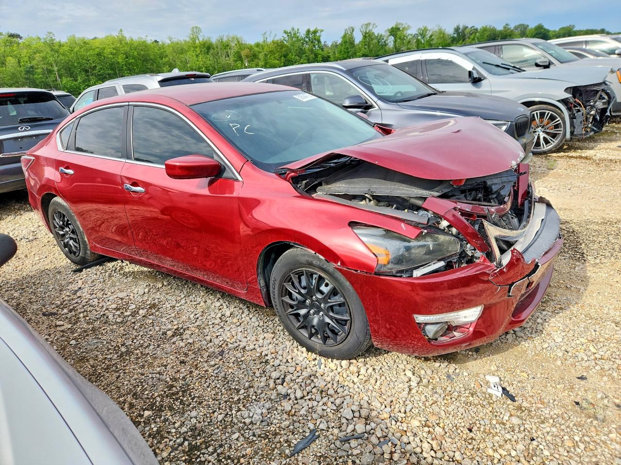 2015 Nissan Altima 2.5 Красный vin: 1N4AL3AP4FN302319
