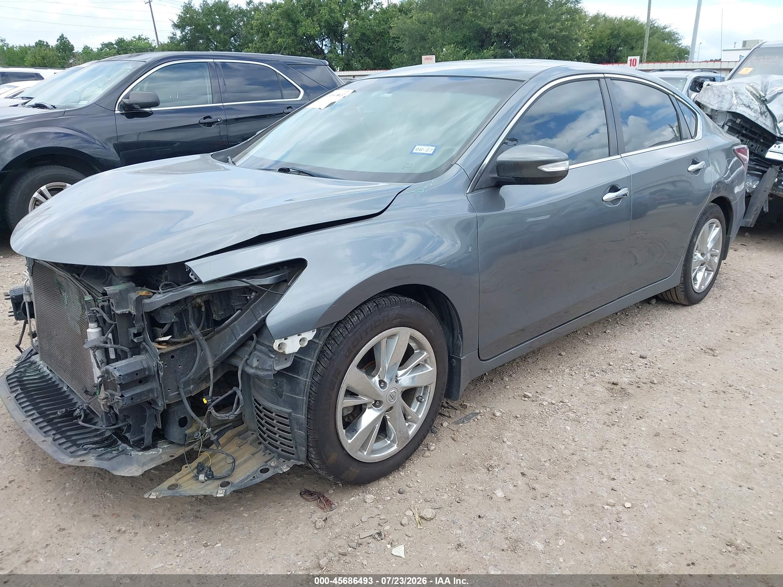 2015 Nissan Altima 2.5 Sl Gray vin: 1N4AL3AP4FN306001