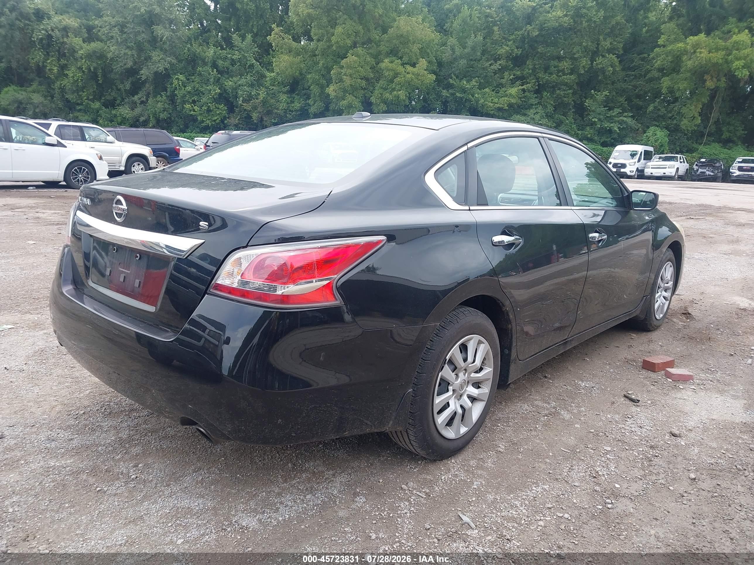 2015 Nissan Altima 2.5 S Black vin: 1N4AL3AP4FN319282