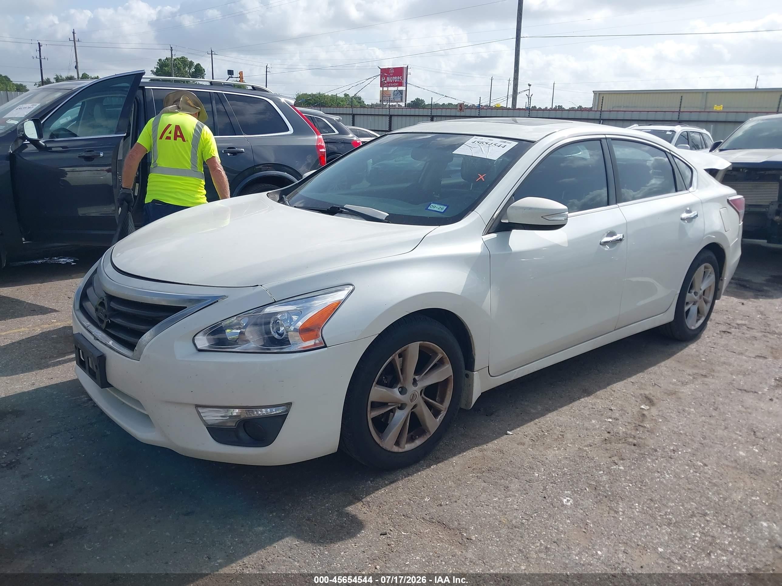 2015 Nissan Altima 2.5 Sl Белый vin: 1N4AL3AP4FN357482