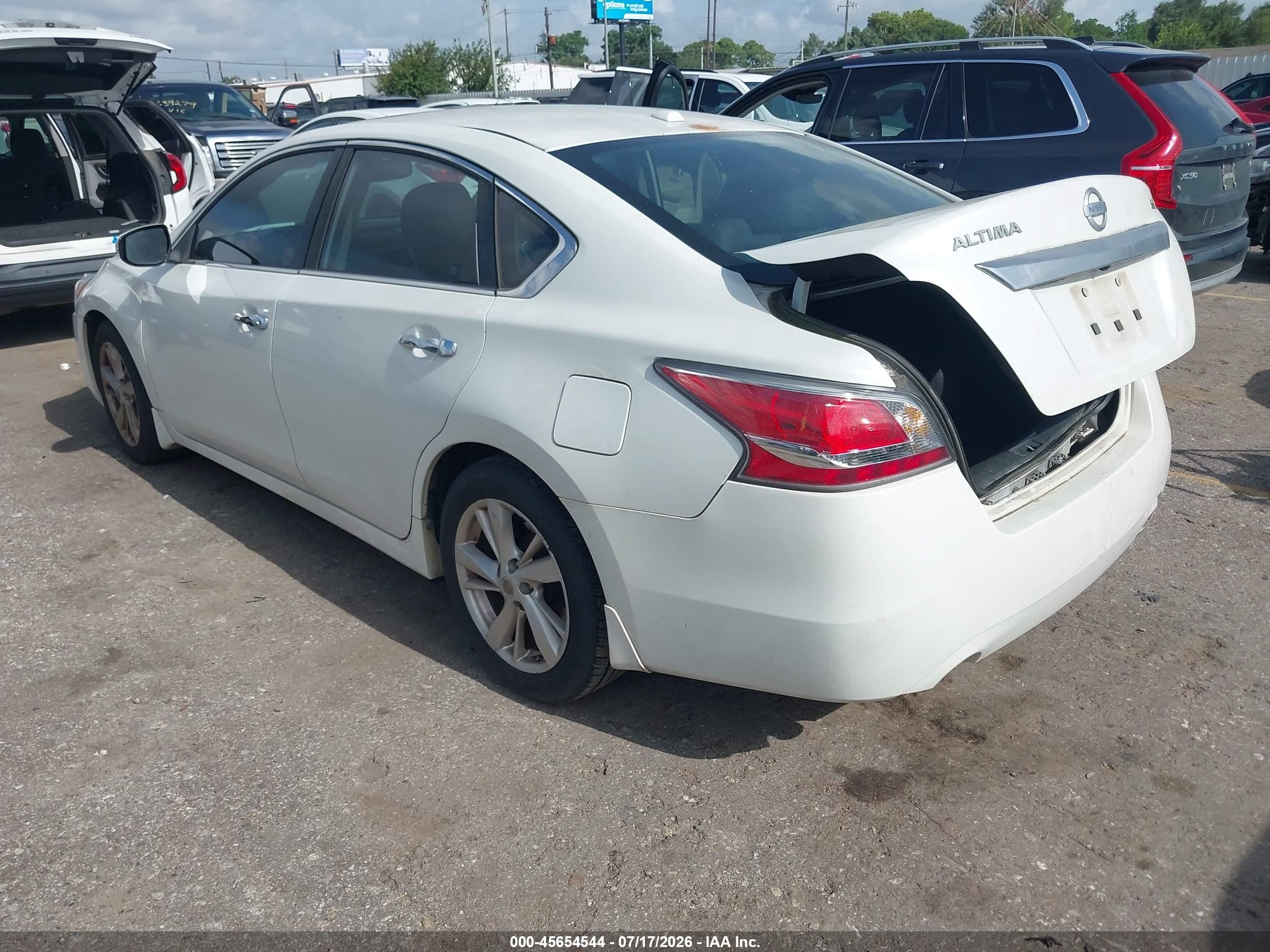 2015 Nissan Altima 2.5 Sl Белый vin: 1N4AL3AP4FN357482