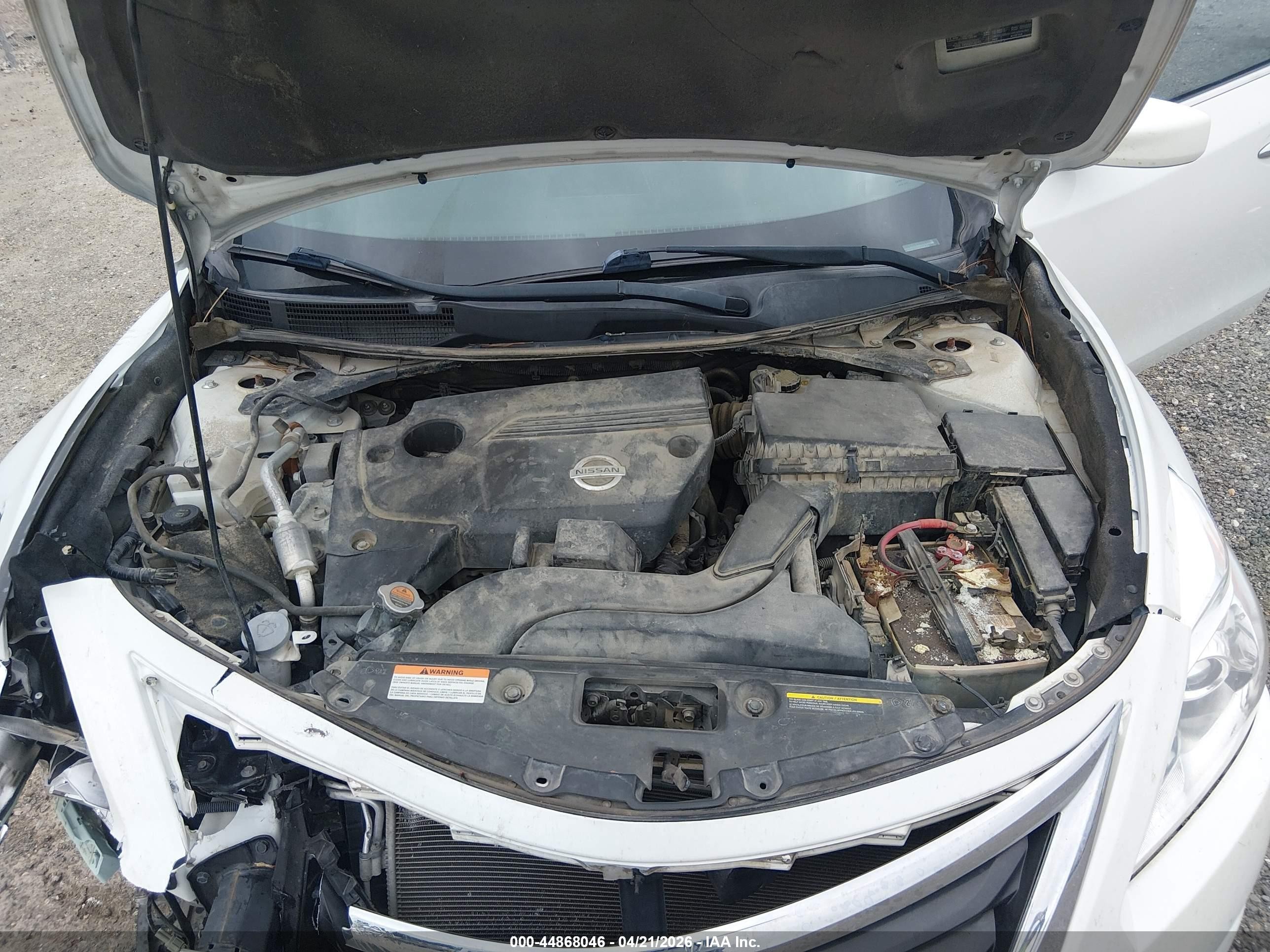 2015 Nissan Altima 2.5 S White vin: 1N4AL3AP4FN366750