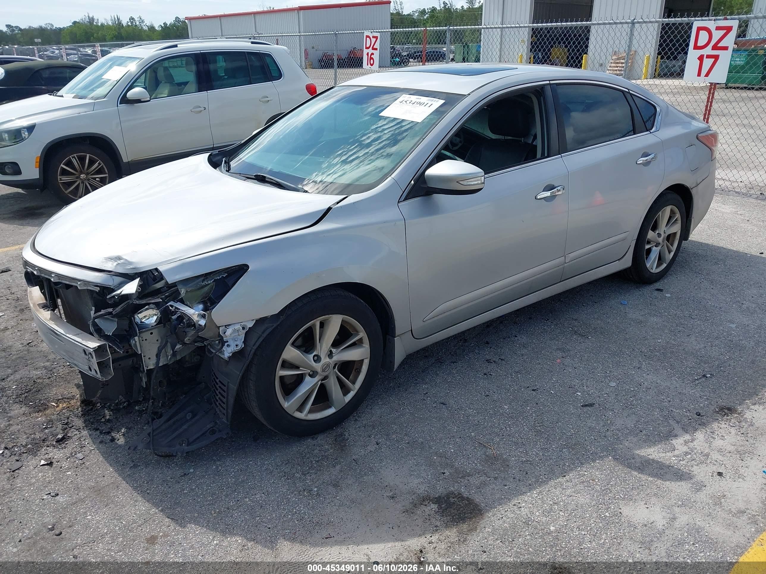 2015 Nissan Altima 2.5 Sl Silver vin: 1N4AL3AP4FN398310