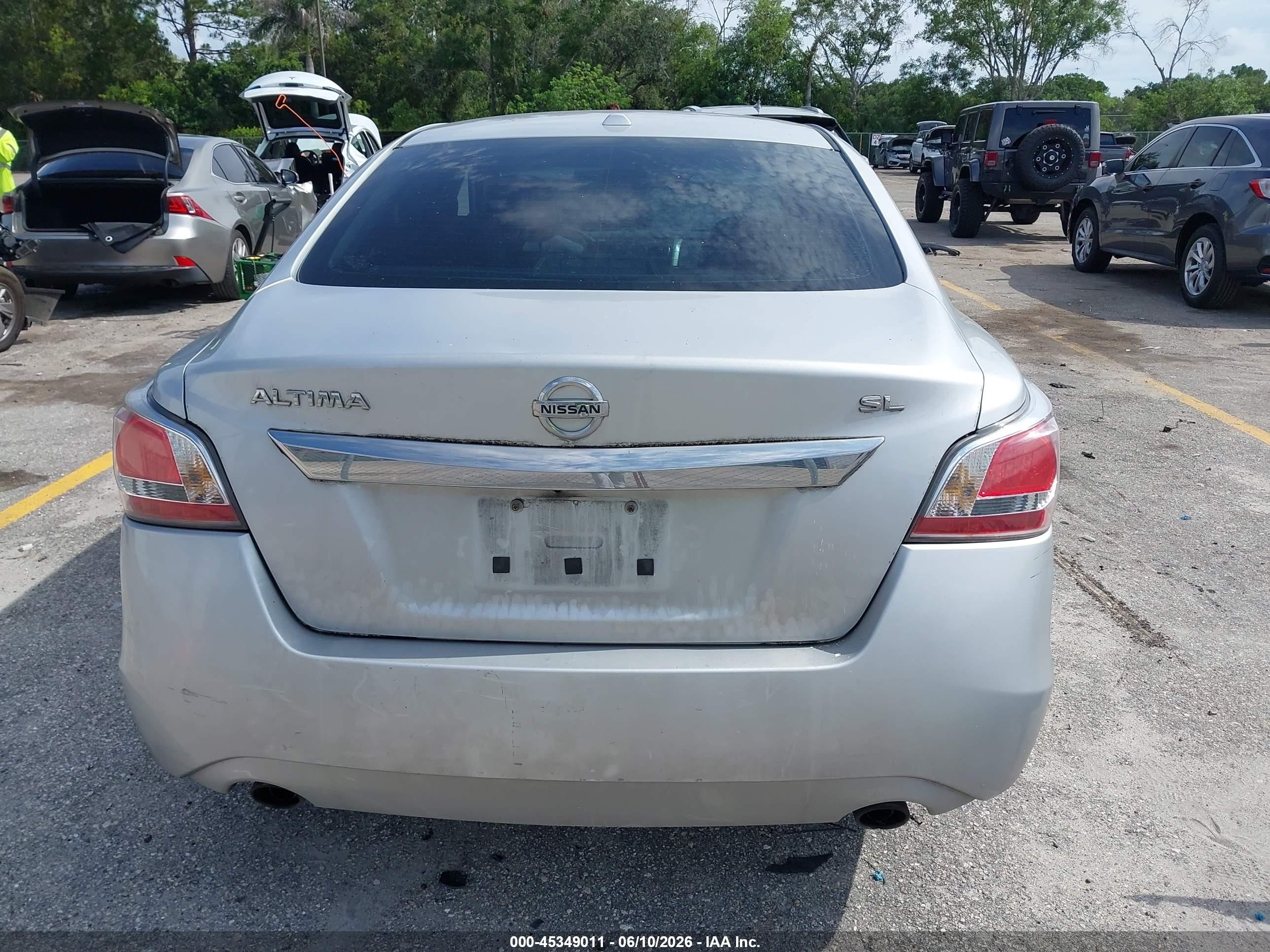 2015 Nissan Altima 2.5 Sl Silver vin: 1N4AL3AP4FN398310