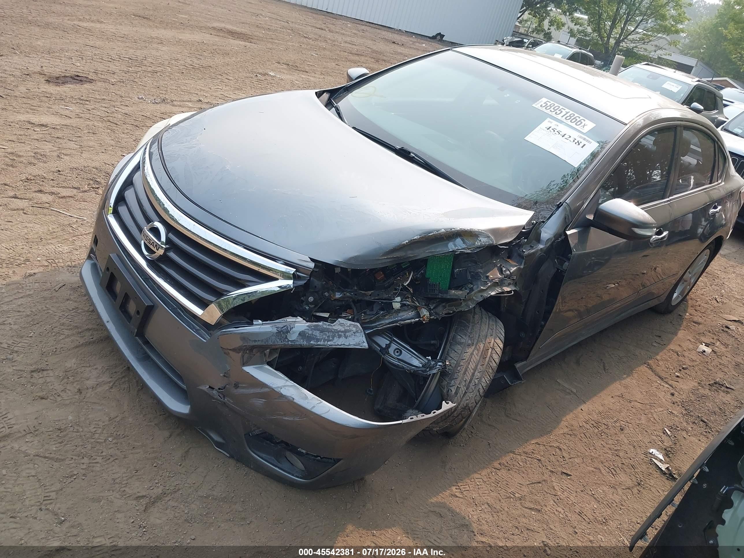 2015 Nissan Altima 2.5 Sl Gray vin: 1N4AL3AP4FN864916