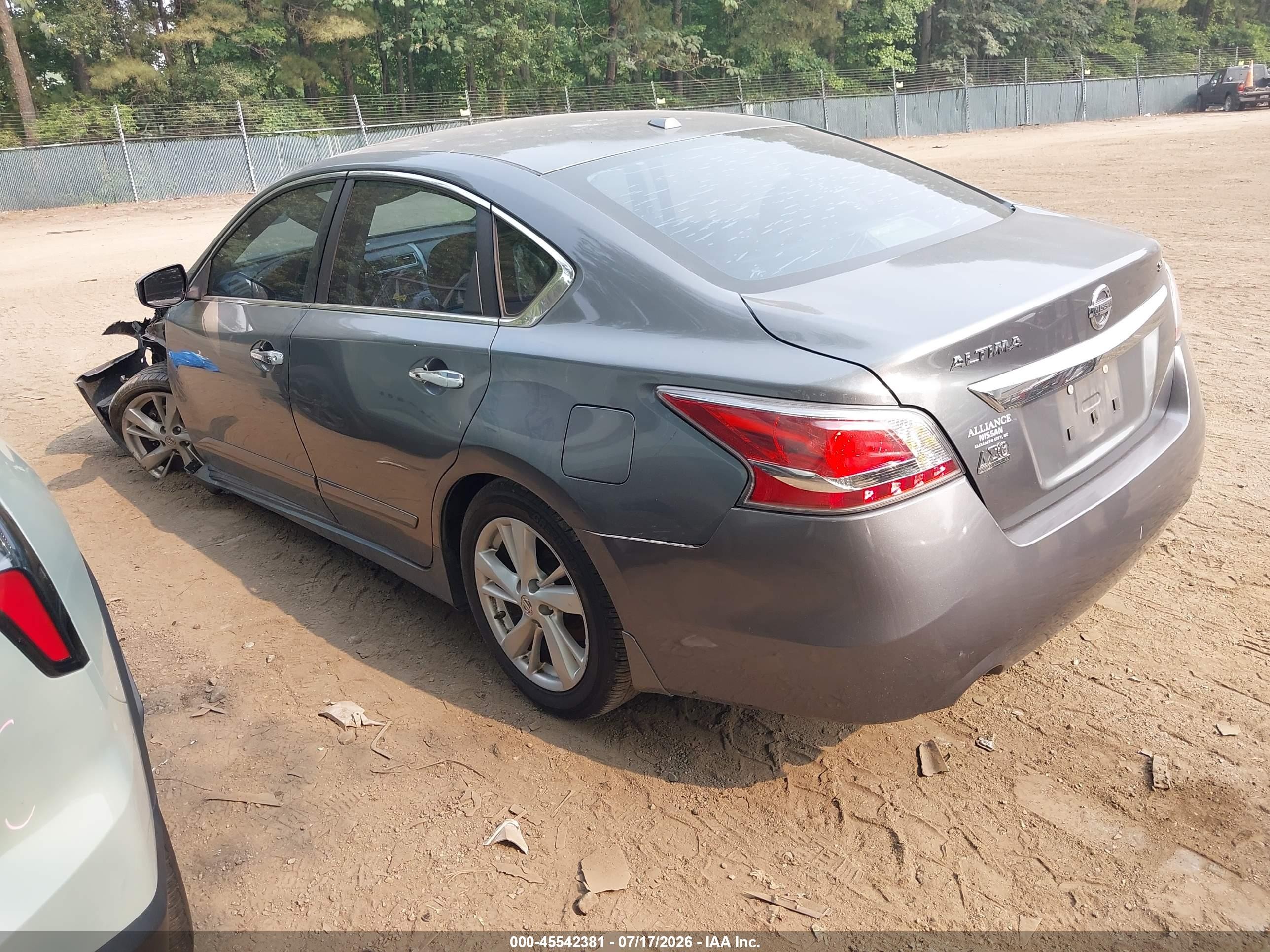 2015 Nissan Altima 2.5 Sl Gray vin: 1N4AL3AP4FN864916