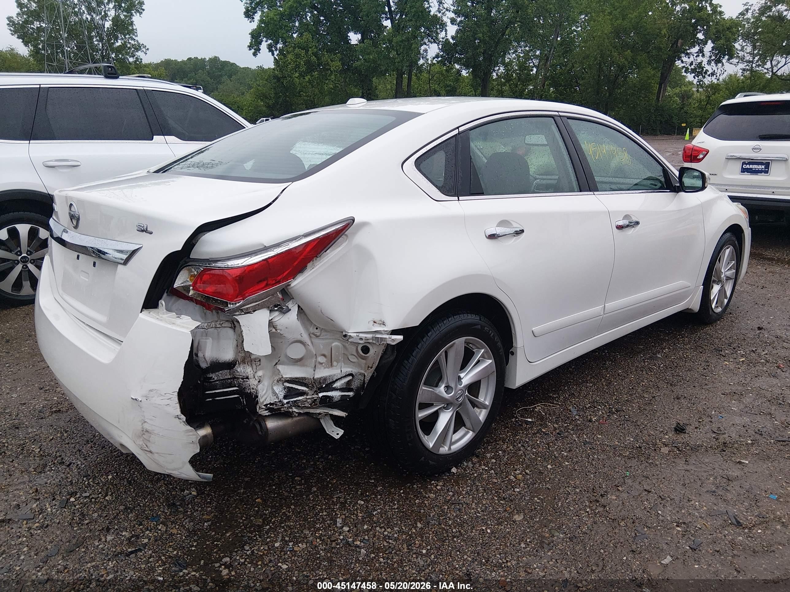 2015 Nissan Altima 2.5 Sl White vin: 1N4AL3AP4FN872630