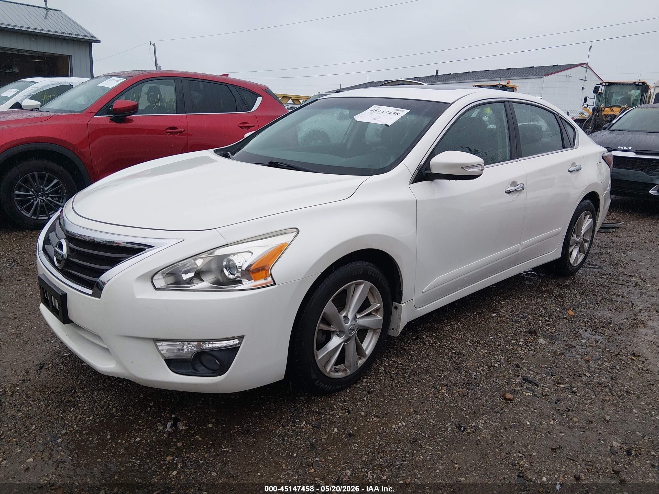 2015 Nissan Altima 2.5 Sl White vin: 1N4AL3AP4FN872630
