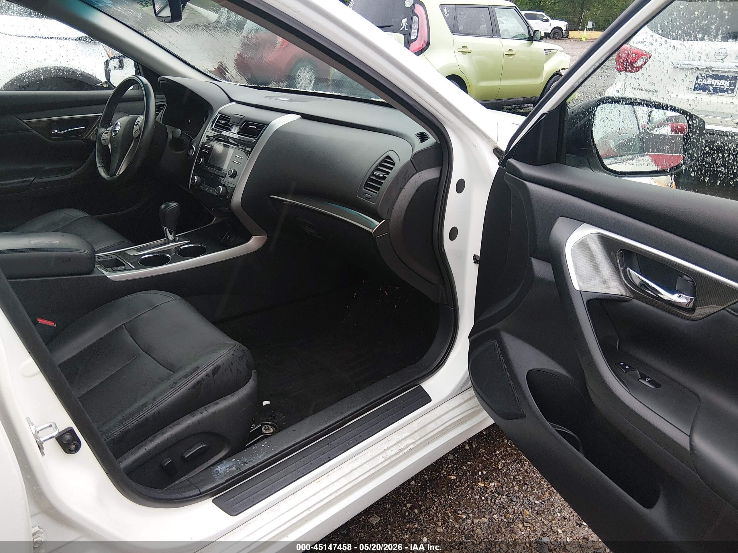 2015 Nissan Altima 2.5 Sl White vin: 1N4AL3AP4FN872630