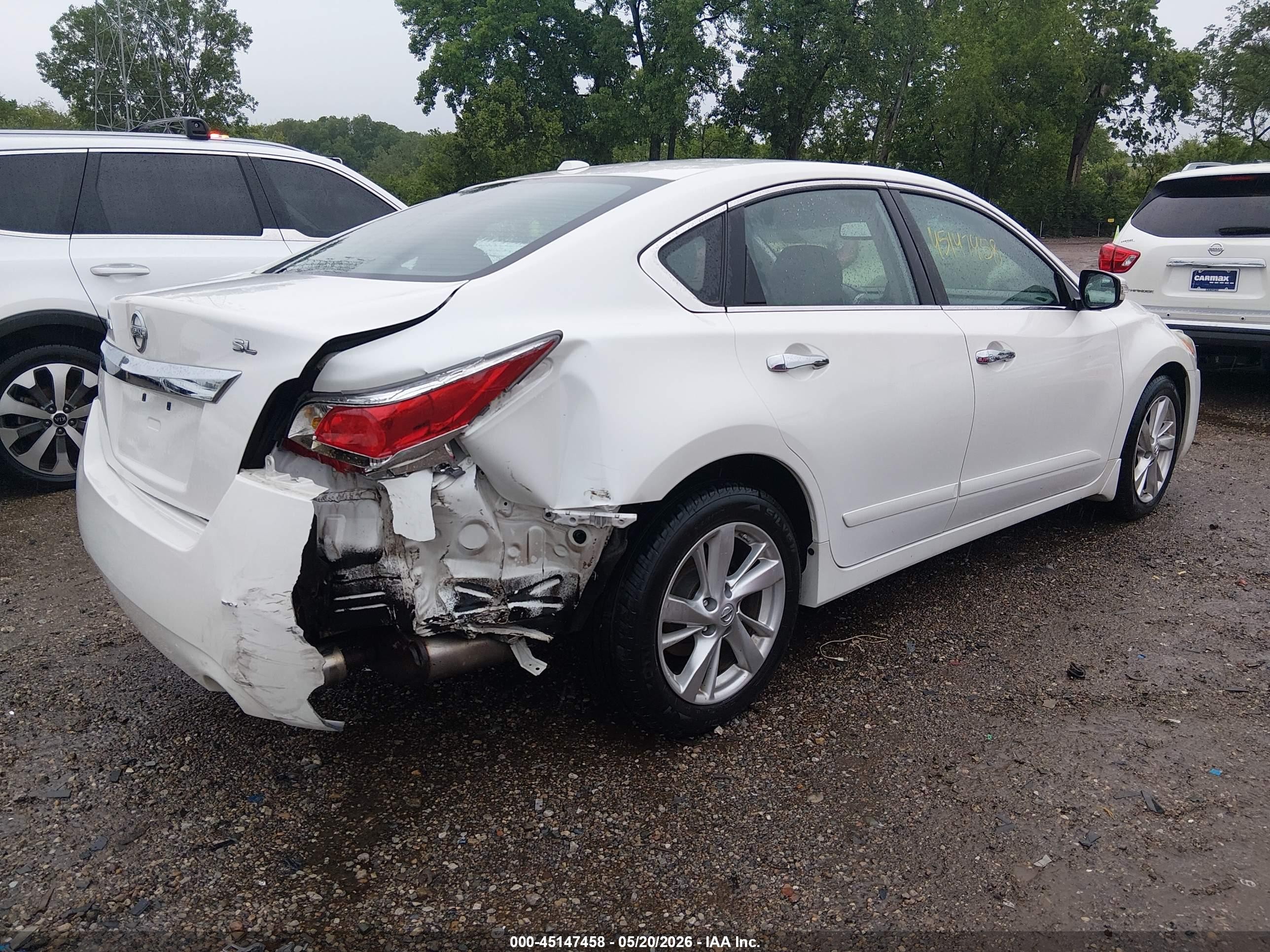 2015 Nissan Altima 2.5 Sl White vin: 1N4AL3AP4FN872630
