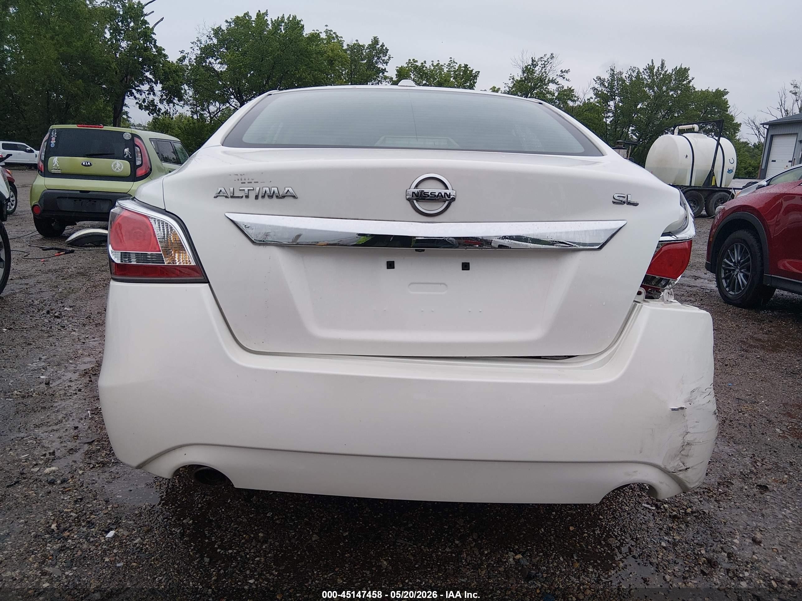 2015 Nissan Altima 2.5 Sl White vin: 1N4AL3AP4FN872630