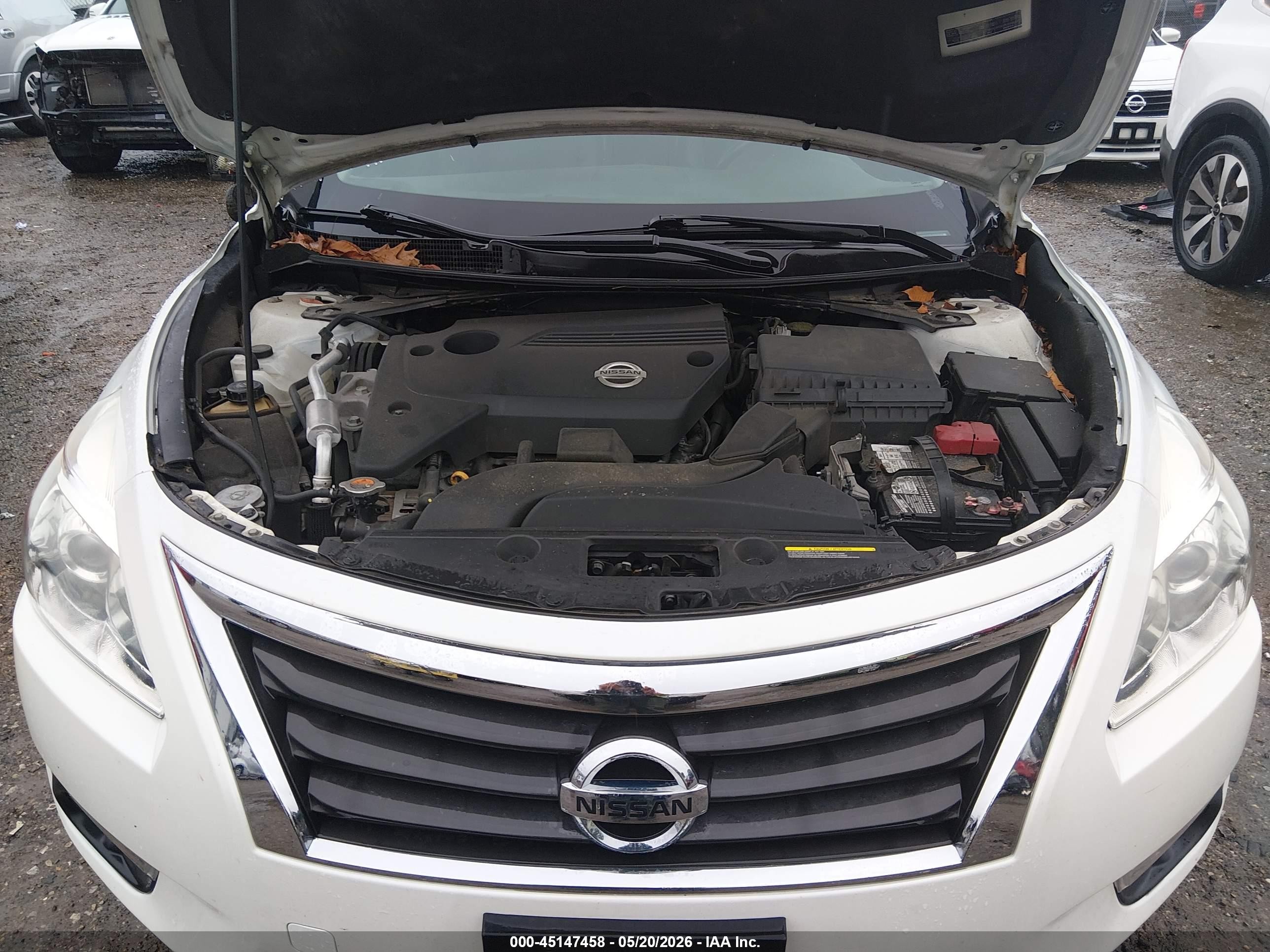 2015 Nissan Altima 2.5 Sl White vin: 1N4AL3AP4FN872630