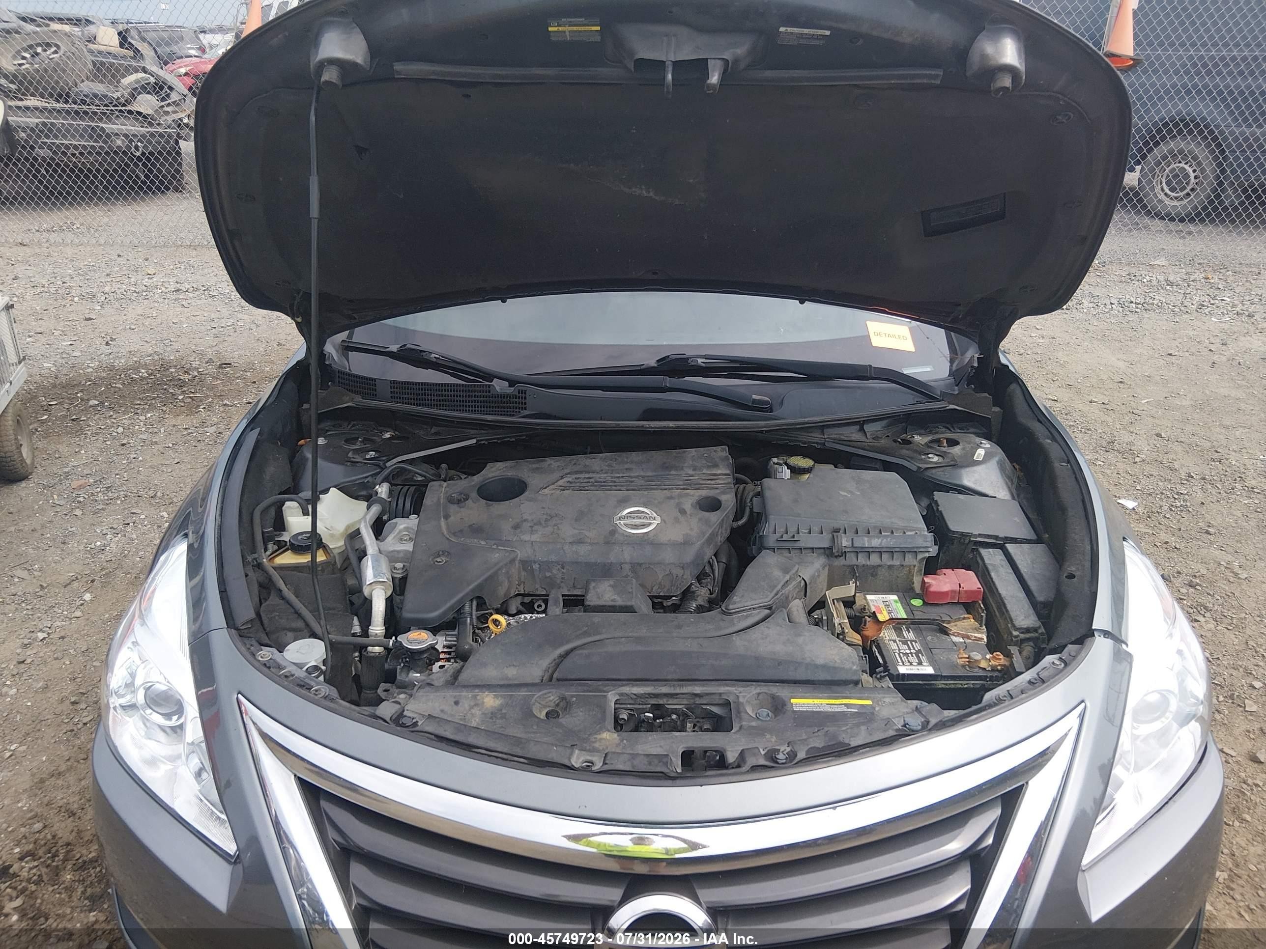 2015 Nissan Altima 2.5/2.5 S/2.5 Sl/2.5 Sv Gray vin: 1N4AL3AP4FN873390