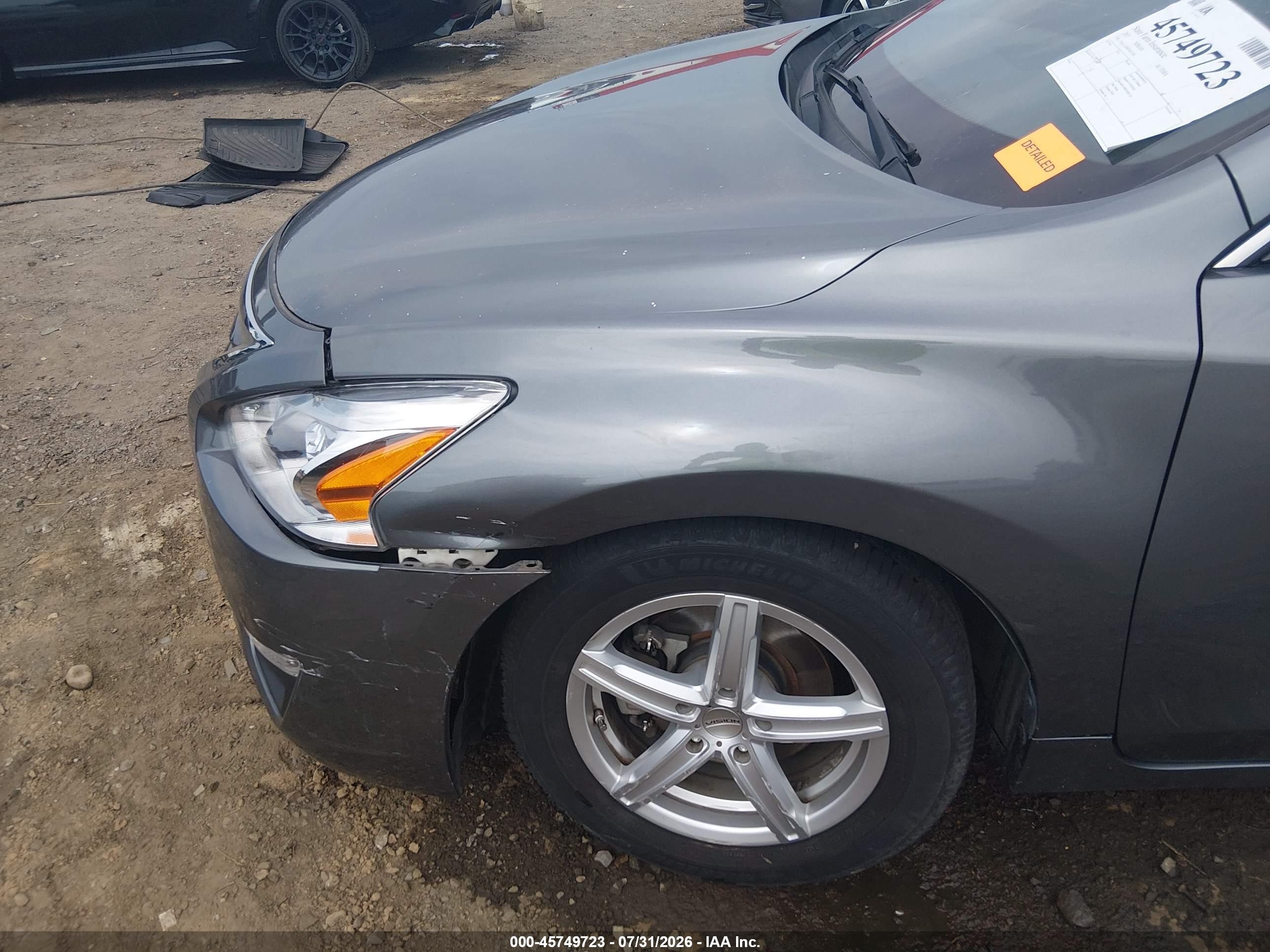 2015 Nissan Altima 2.5/2.5 S/2.5 Sl/2.5 Sv Gray vin: 1N4AL3AP4FN873390