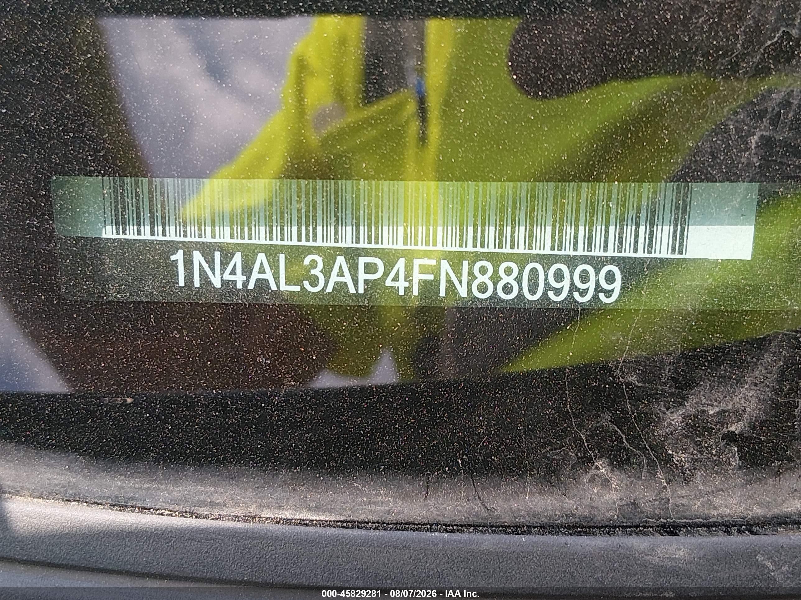 2015 Nissan Altima 2.5 Sl Black vin: 1N4AL3AP4FN880999